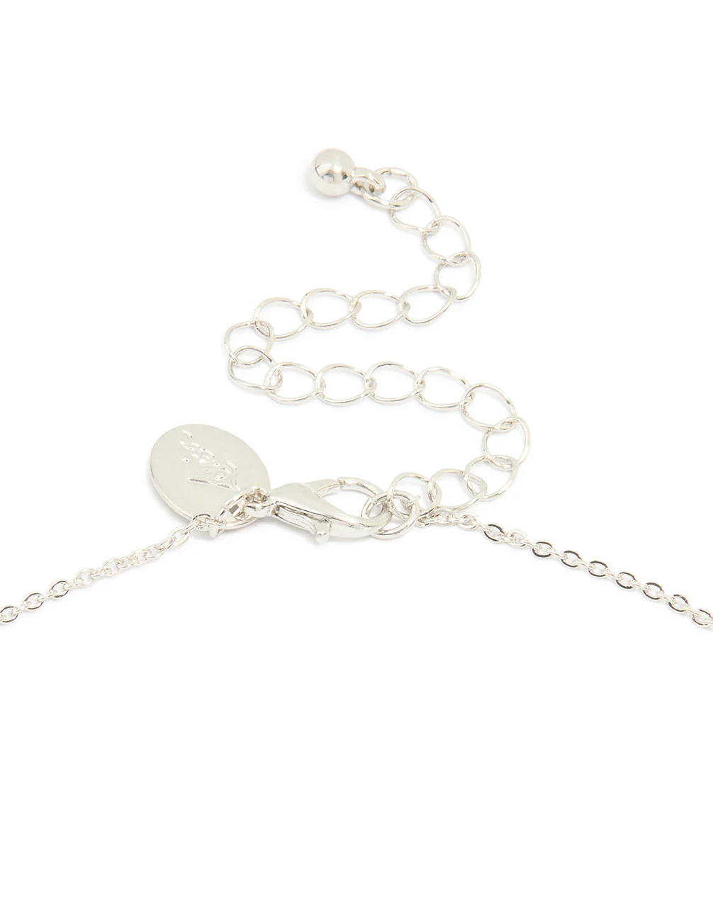 Silver Cubic Zirconia Mega Cross Necklace - Image 3