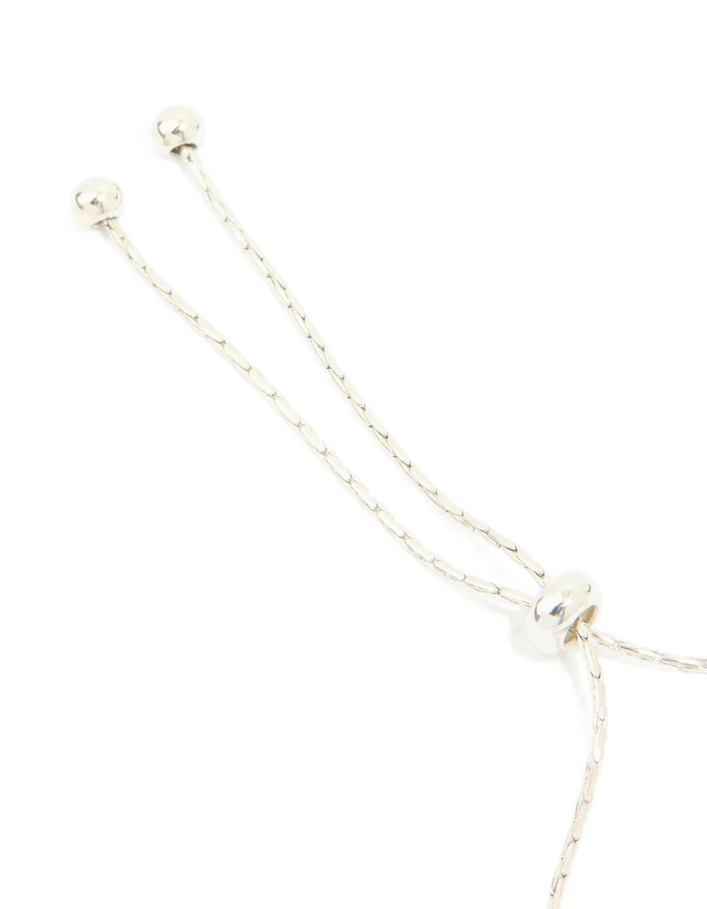 Silver Cubic Zirconia Multi Leaf Toggle Bracelet - Image 5