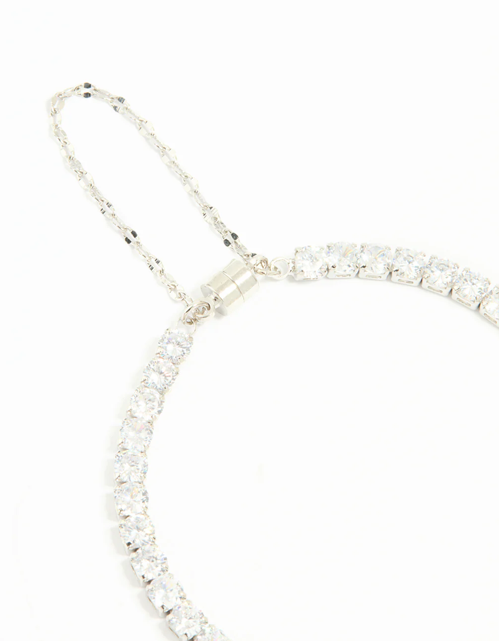 Silver Cubic Zirconia Tennis Bracelet - Image 3