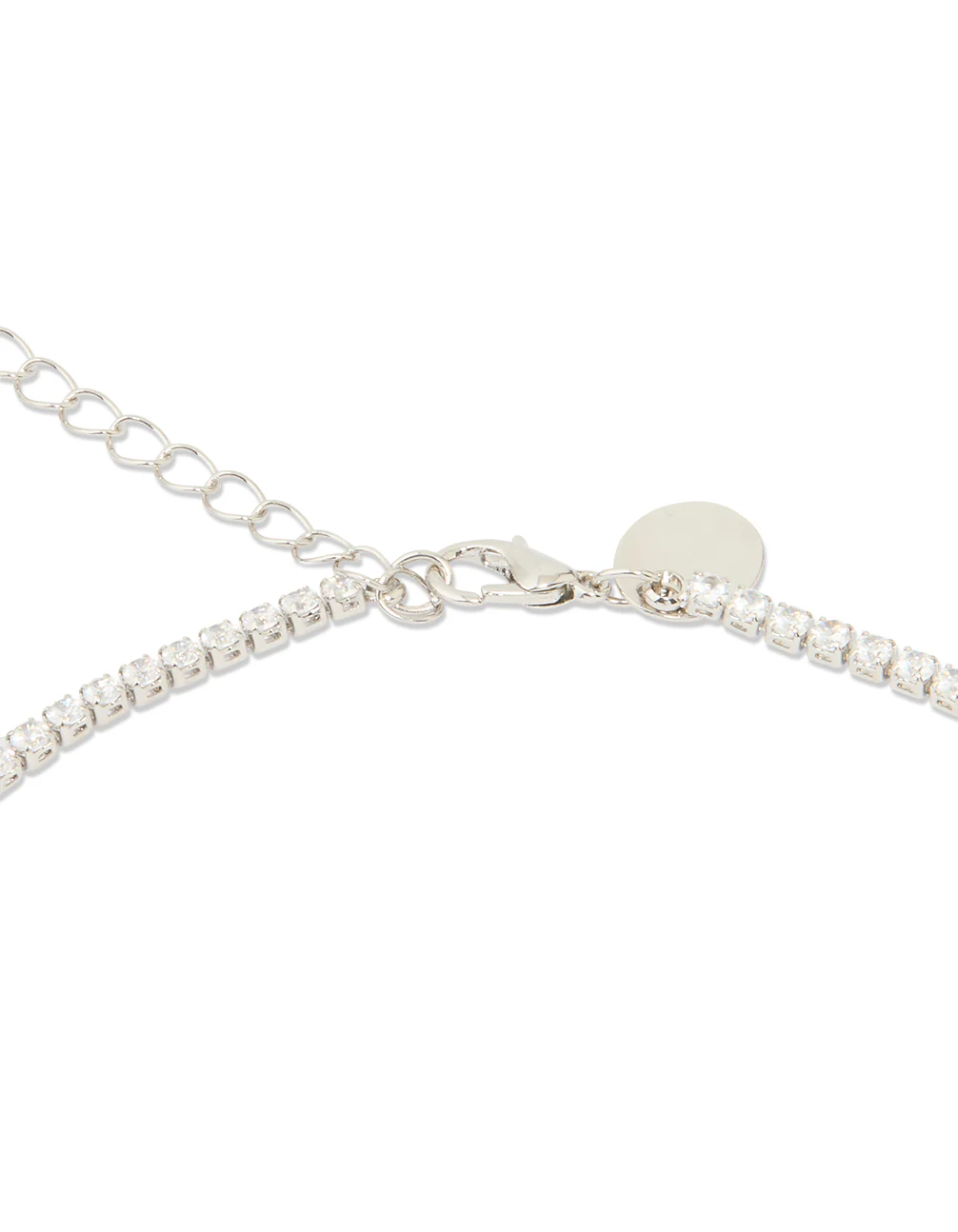Silver Cubic Zirconia Tennis Waist Chain - Image 3
