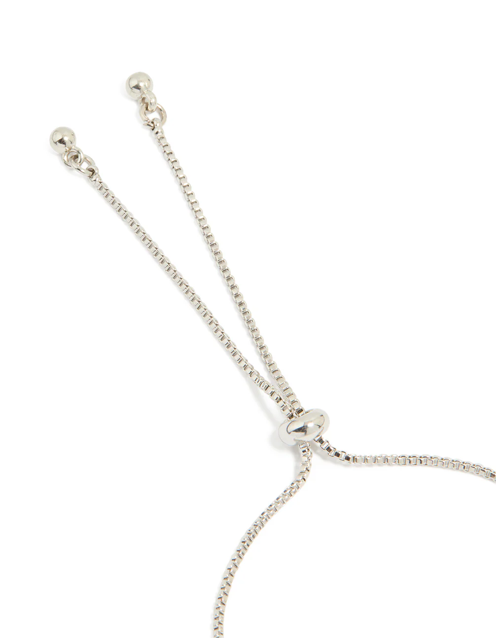Silver Cubic Zirconia Toggle Bracelet - Image 3