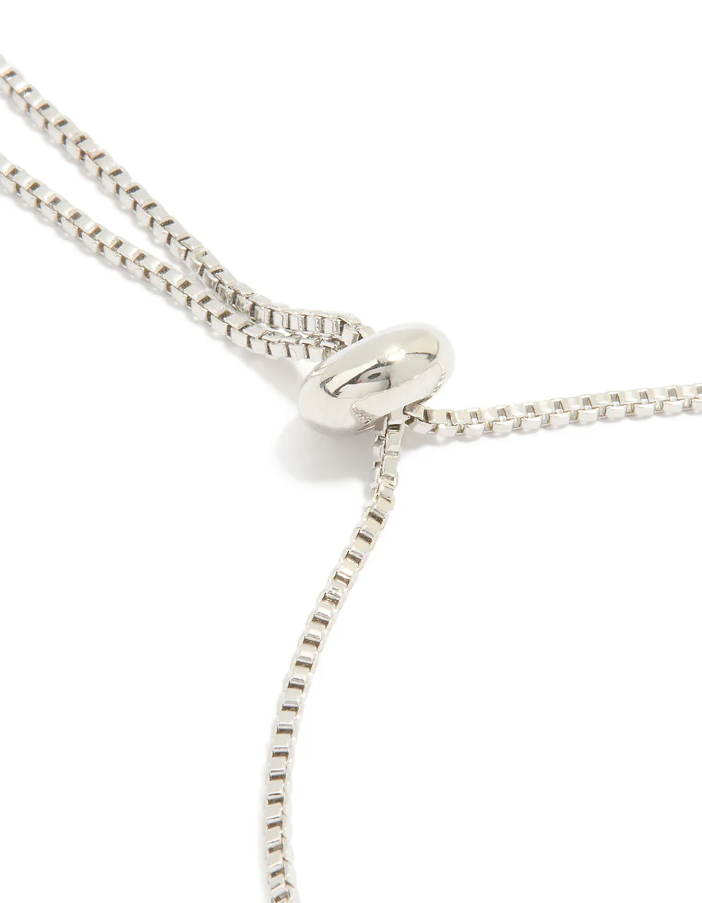 Silver Cubic Zirconia Toggle Bracelet - Image 3