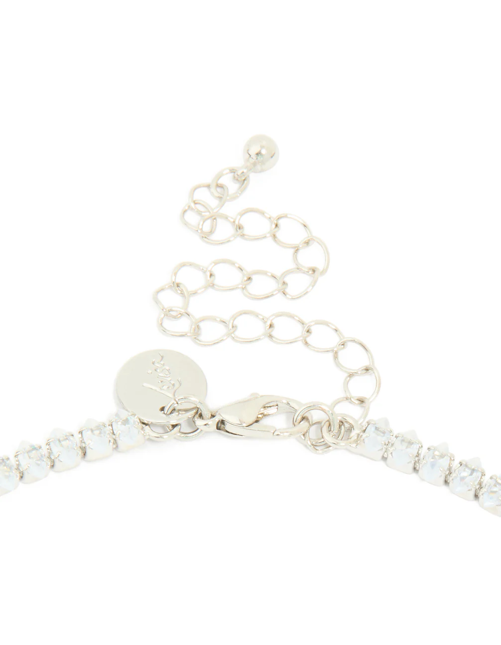 Silver Cubic Zirconia Vintage Multi Pear Drops Necklace - Image 5