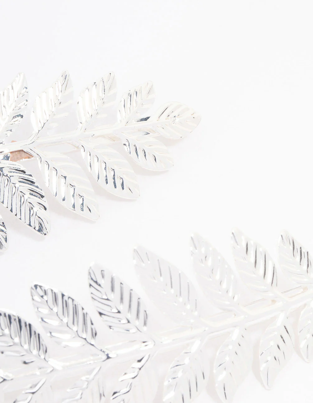 Silver Detailed Vine Hair Clip Pack - Image 2