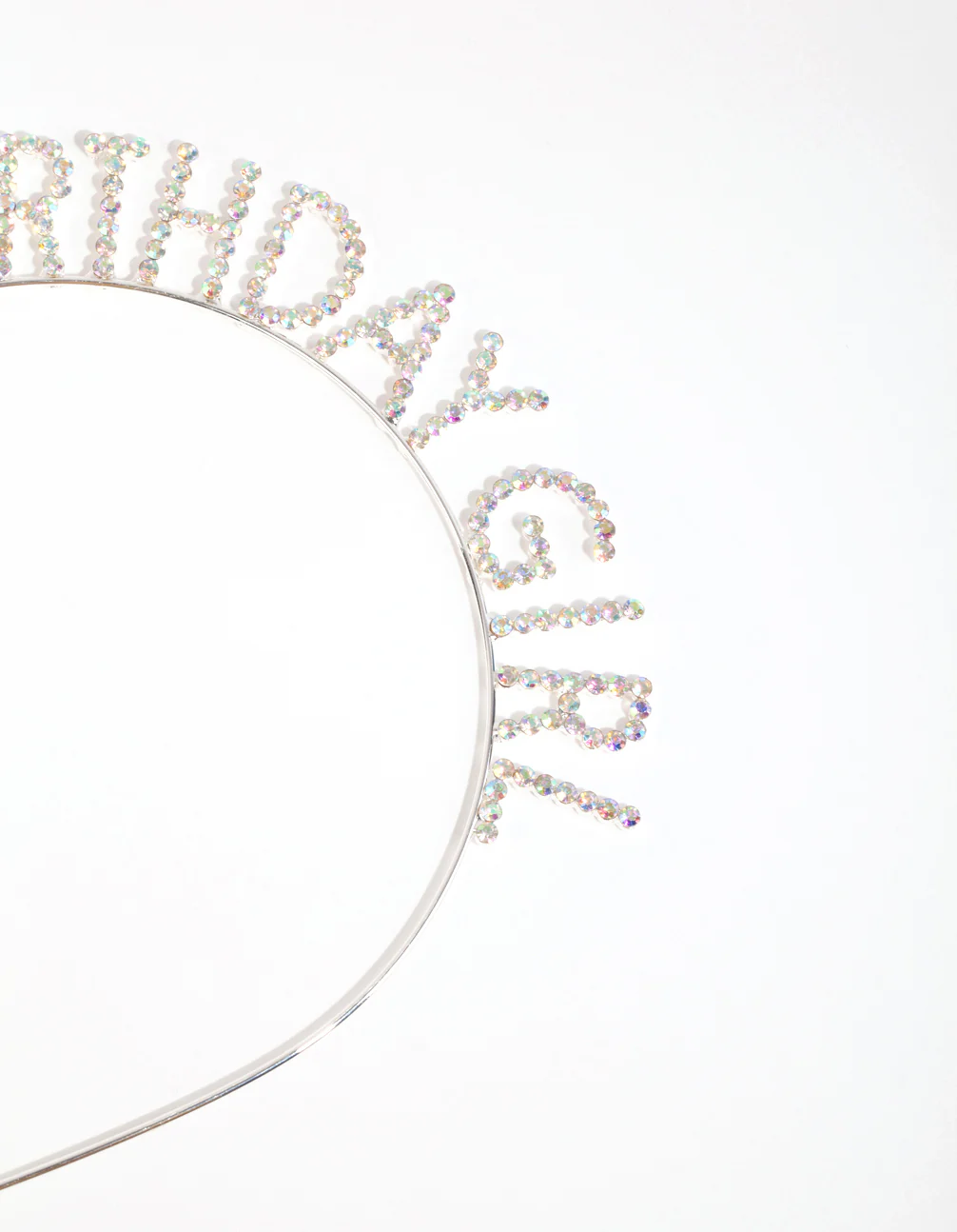 Kids Silver Diamante Birthday Tiara - Image 2