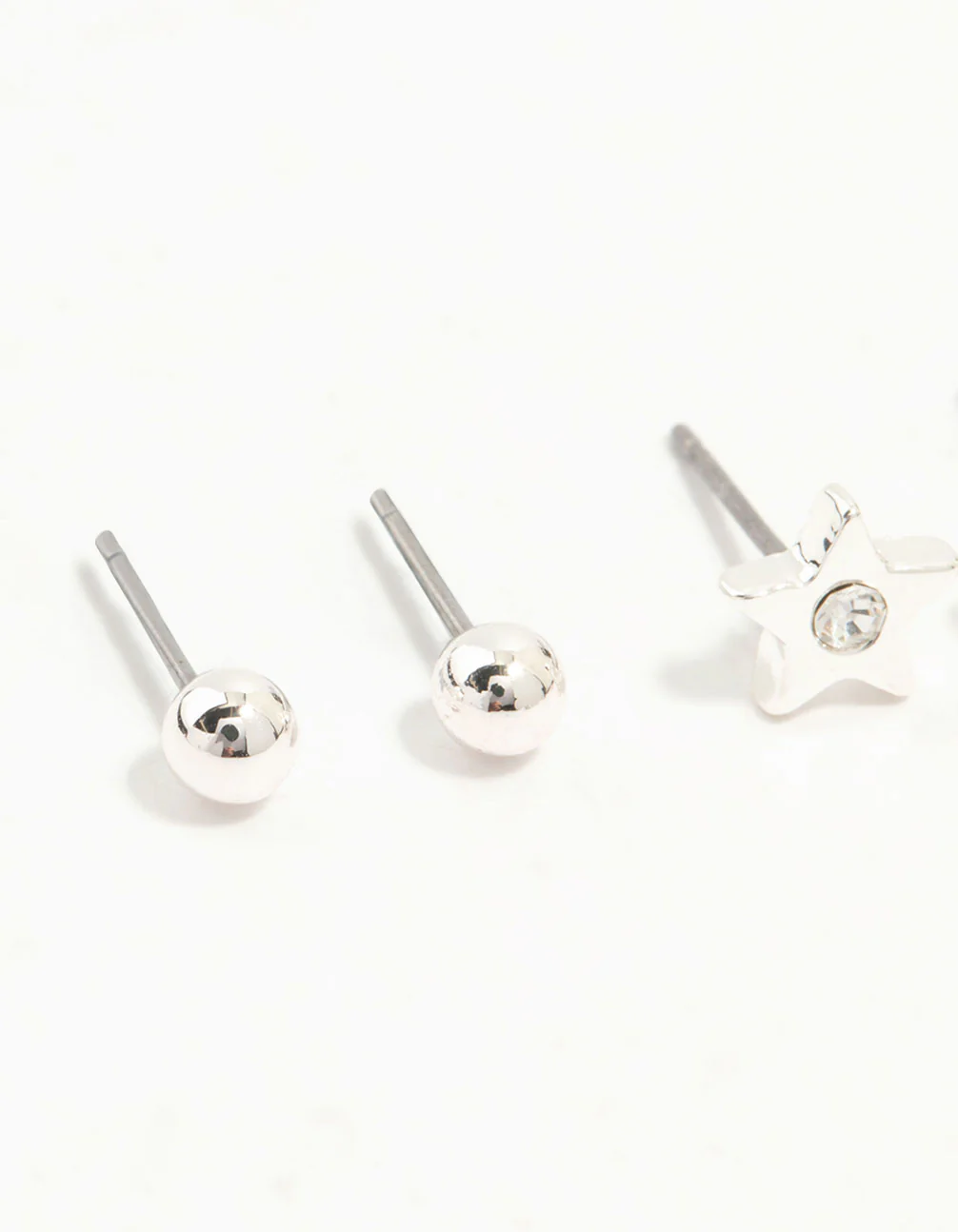 Silver Diamante Celestial 3-Pack Earrings - Image 2
