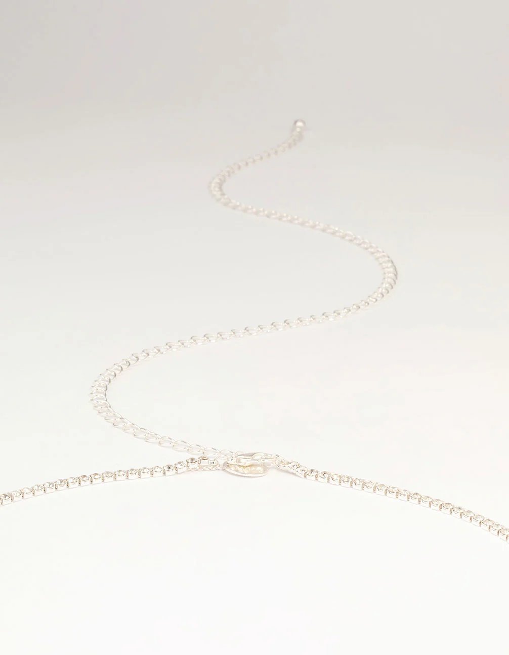 Silver Diamante Cupchain Waist Chain - Image 3