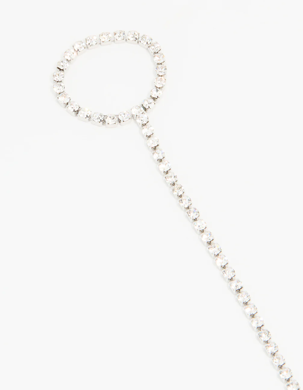Silver Diamante Hand Chain - Image 2