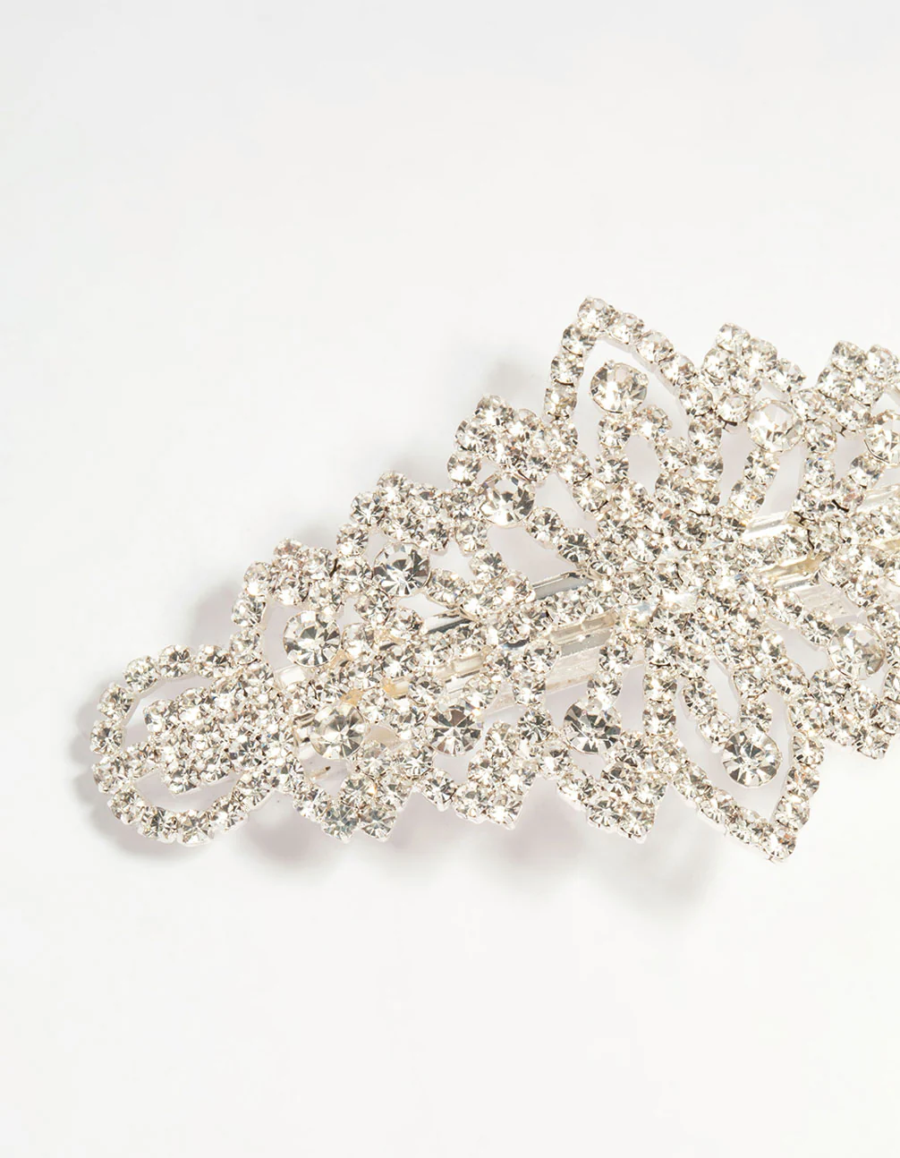 Silver Diamante Ornate Hair Clip - Image 2