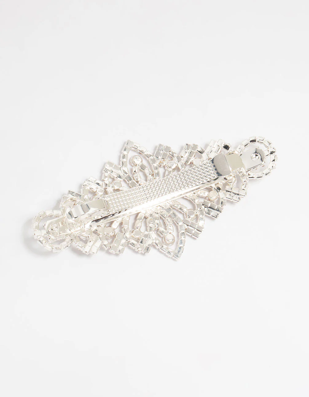 Silver Diamante Ornate Hair Clip - Image 3