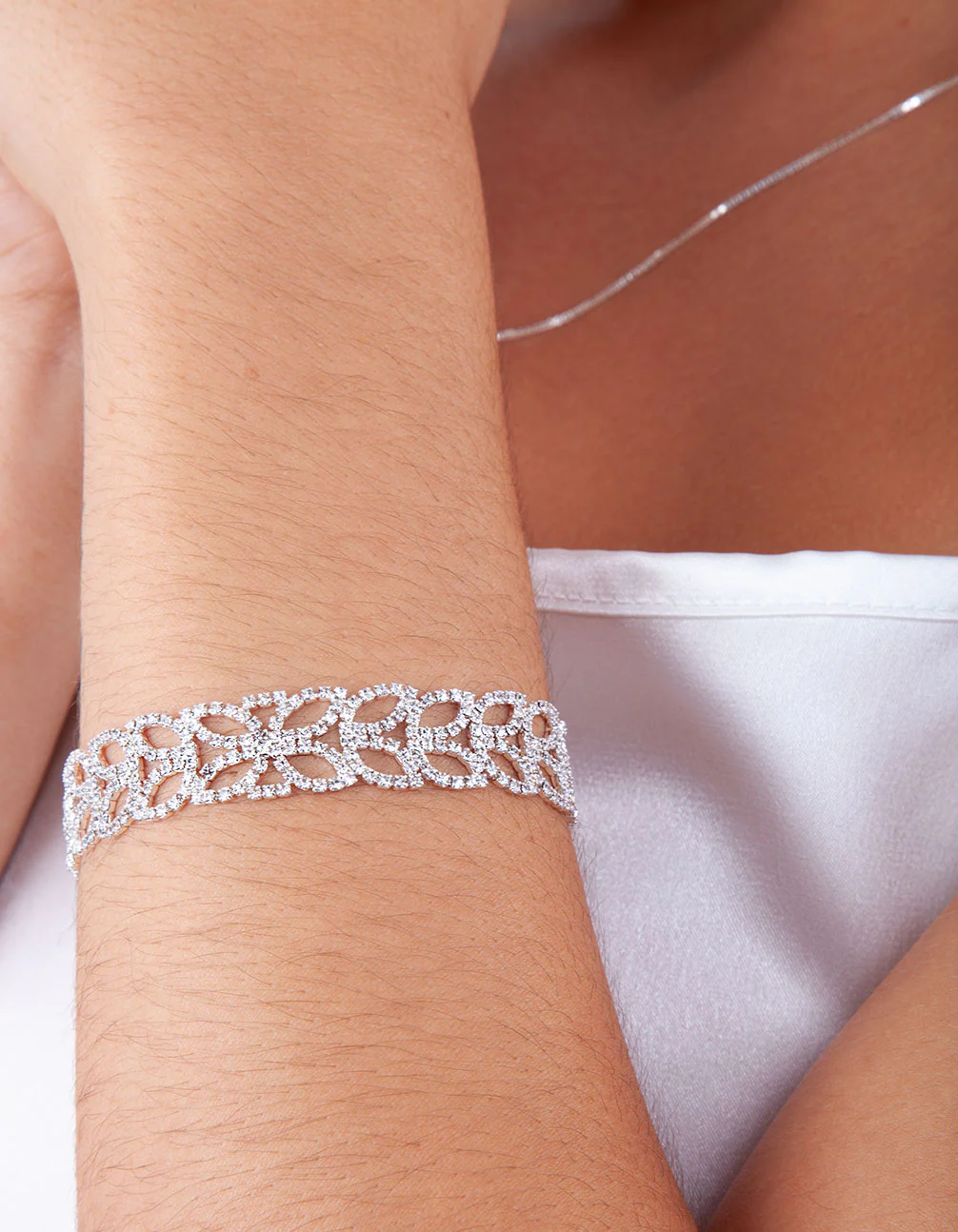 Diamante Petal Bracelet - Image 2