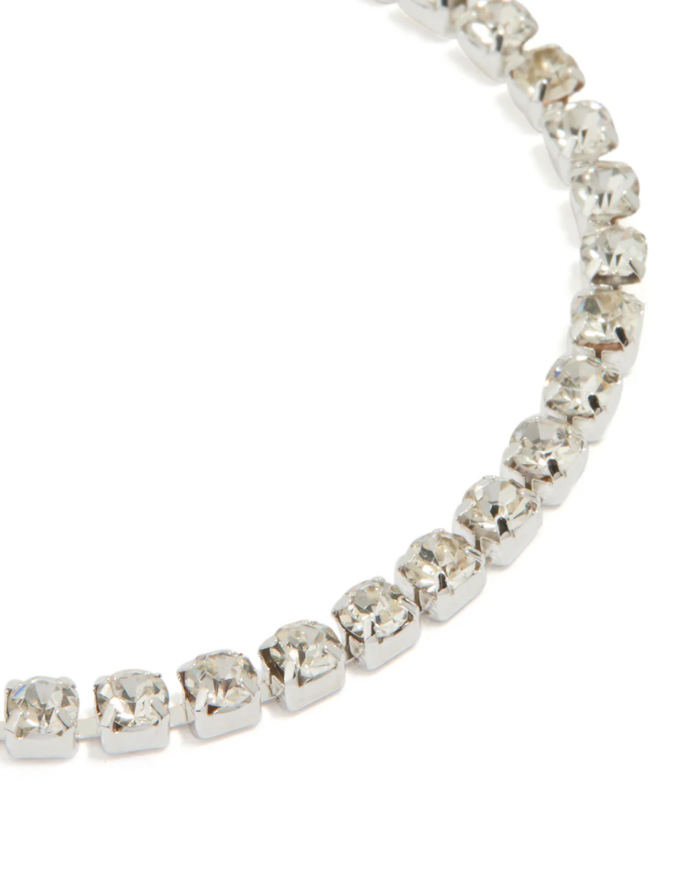 Silver Diamante Tennis Bracelet - Image 2