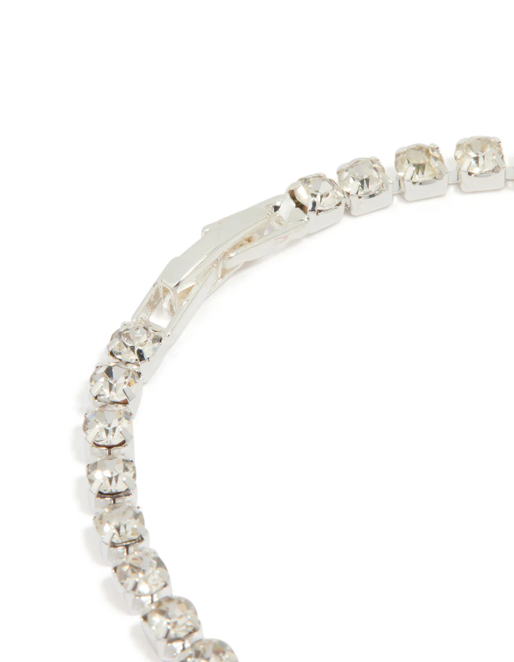Silver Diamante Tennis Bracelet - Image 3