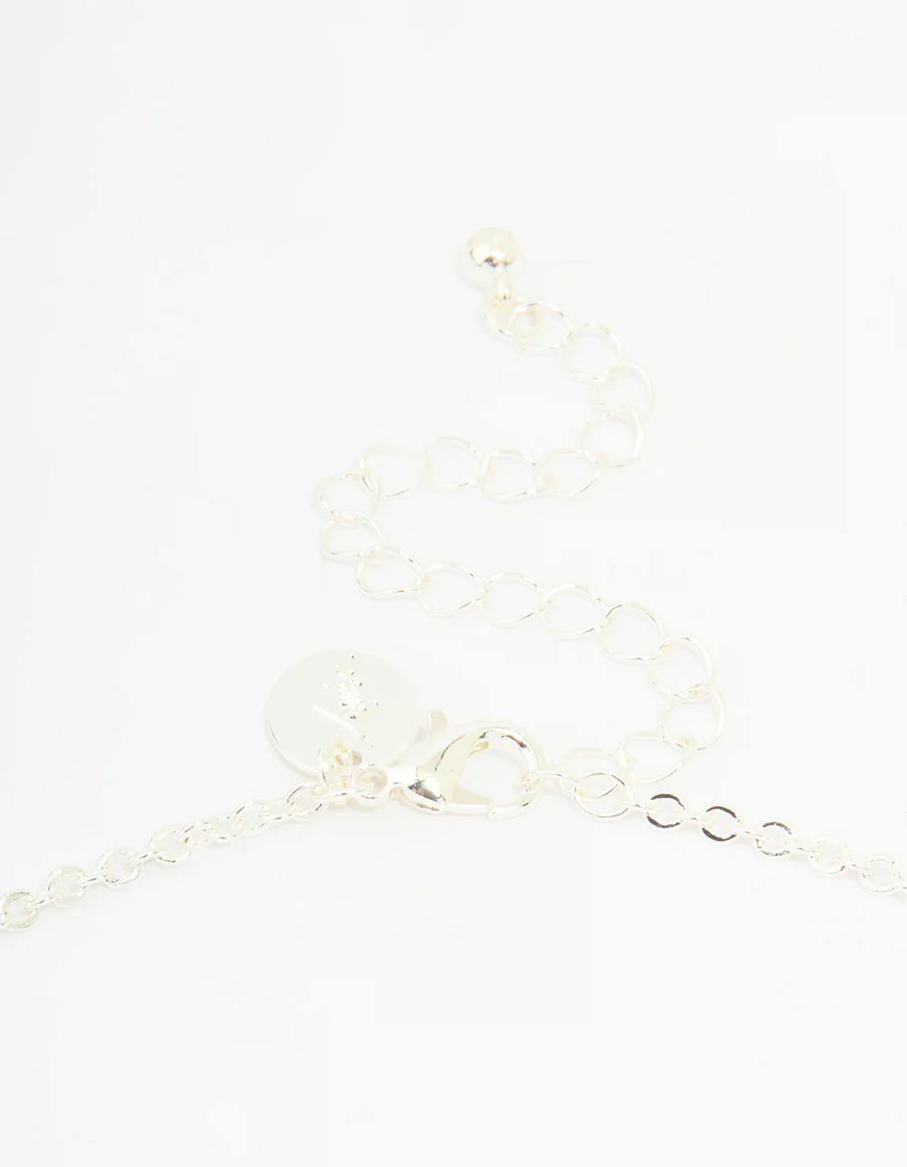 Silver Diamante Vine Lariat Necklace - Image 5