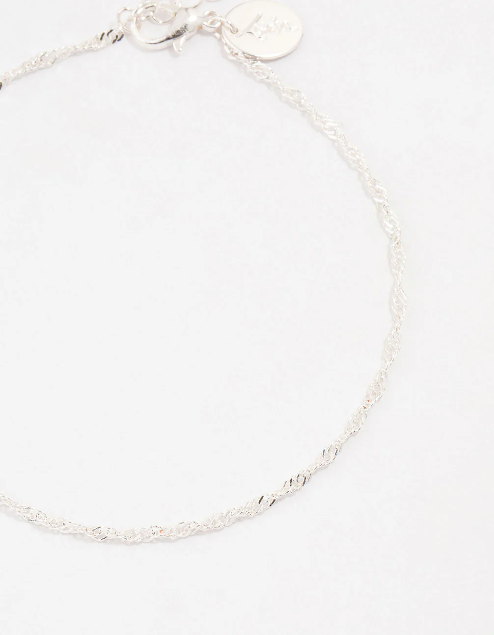 Silver Disc & Cupchain Anklets 3-Pack - Image 3