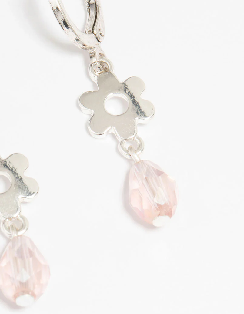 Silver Flower & Butterfly Mixed Earring Stack 6-Pack - Image 3