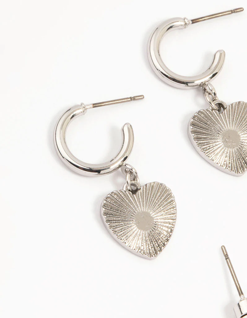 Silver Grunge Earrings 6-Pack - Image 2