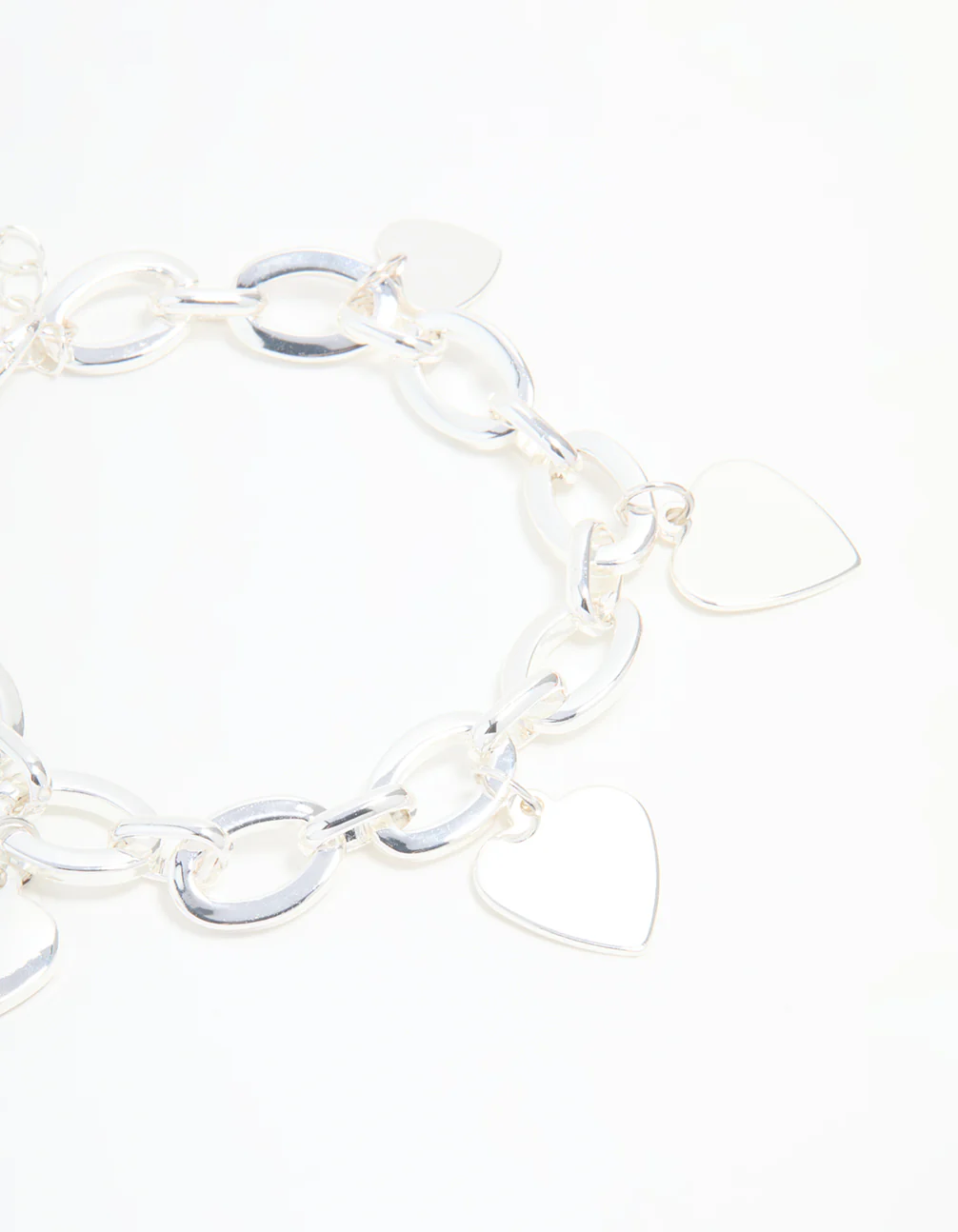 Silver Heart Charm Bracelet - Image 2