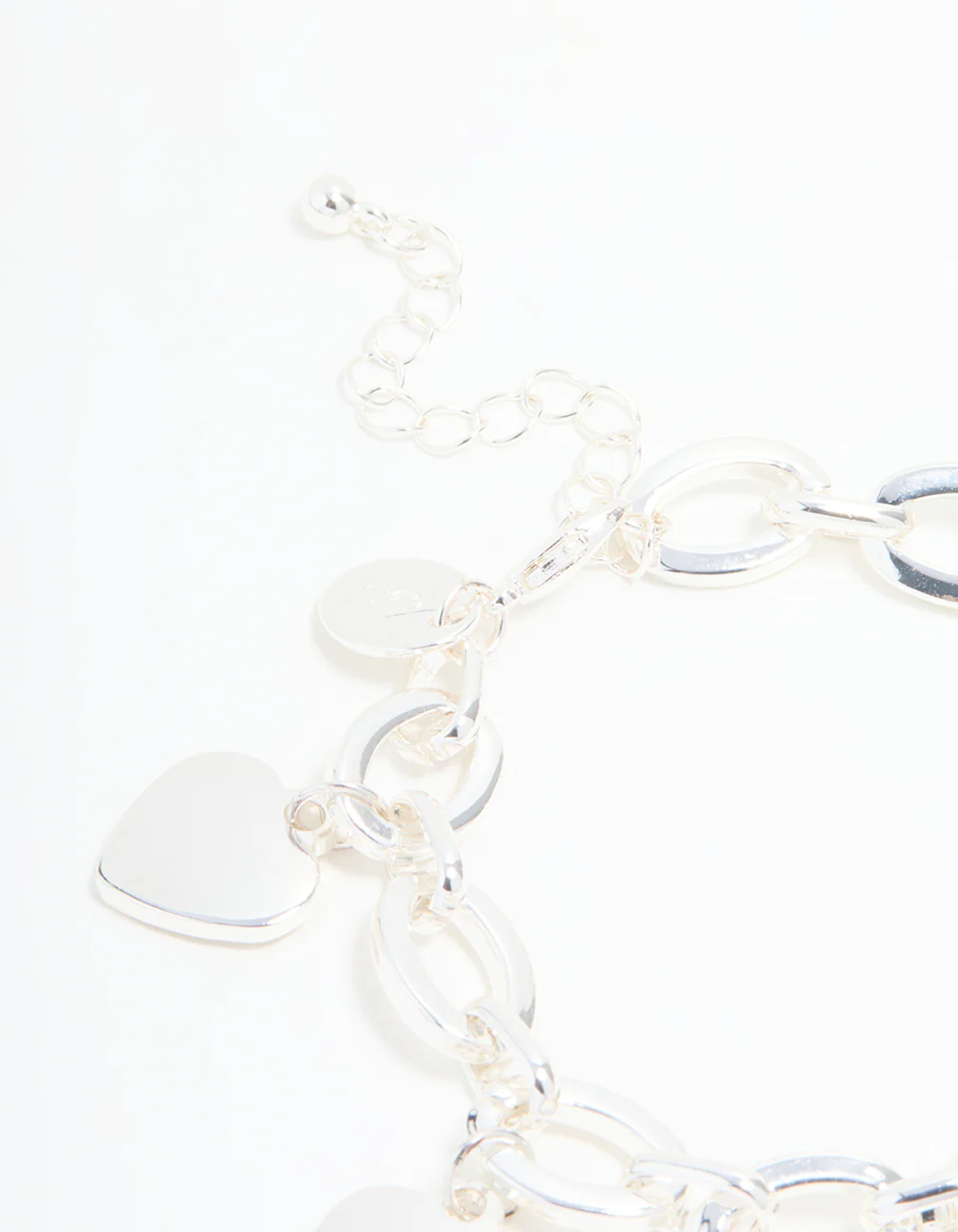 Silver Heart Charm Bracelet - Image 3