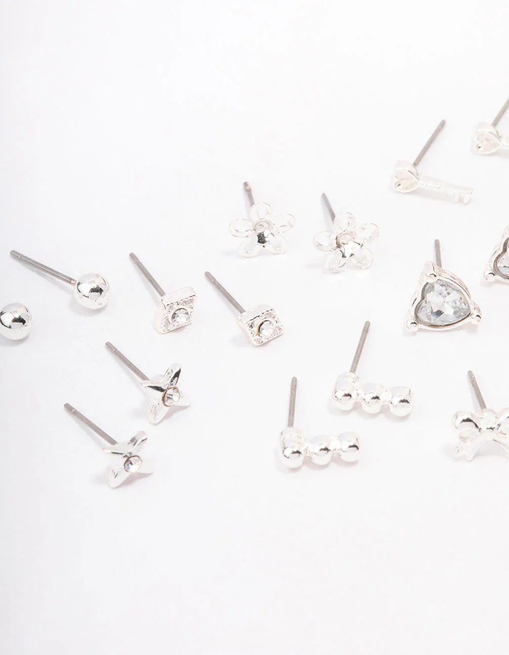 Silver Key Bow Earring 12-Pack - Image 2