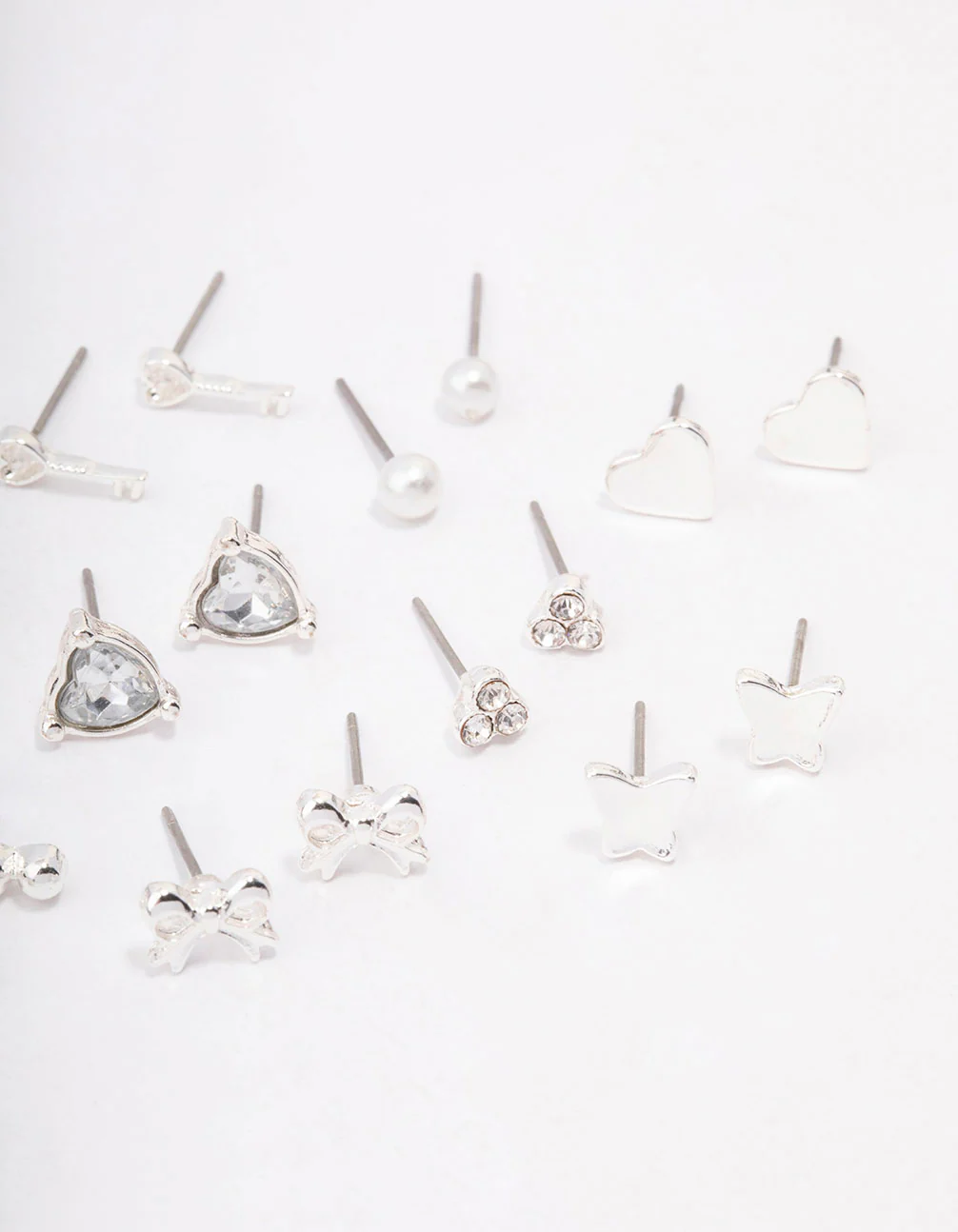 Silver Key Bow Earring 12-Pack - Image 3