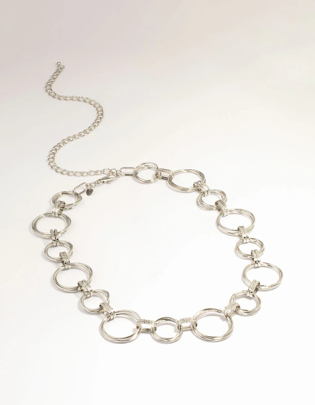 Silver Mixed Circle Link Belt - Image 2