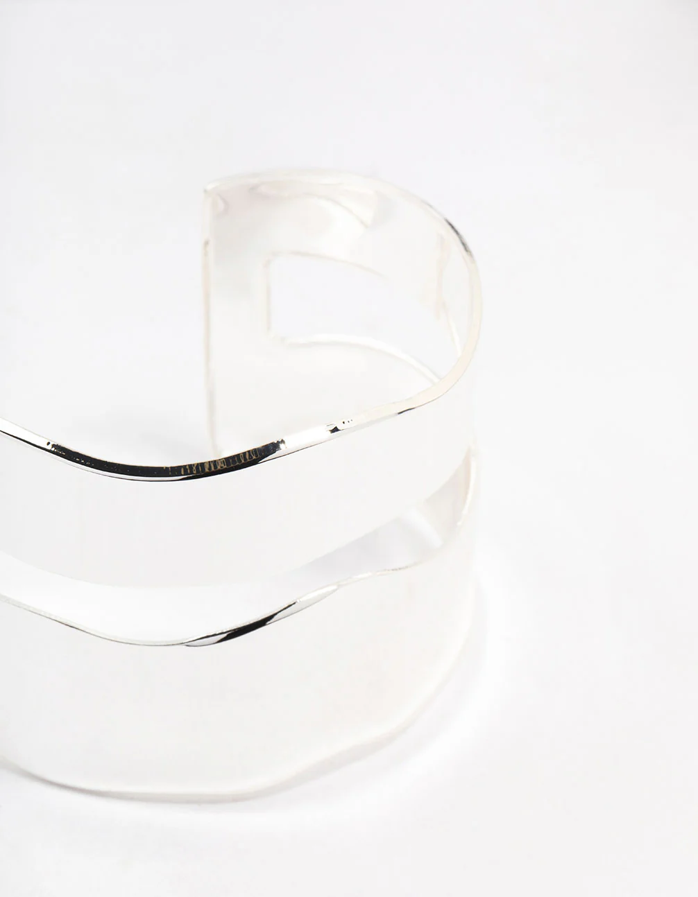 Silver Molten Double Wrist Cuff - Image 2