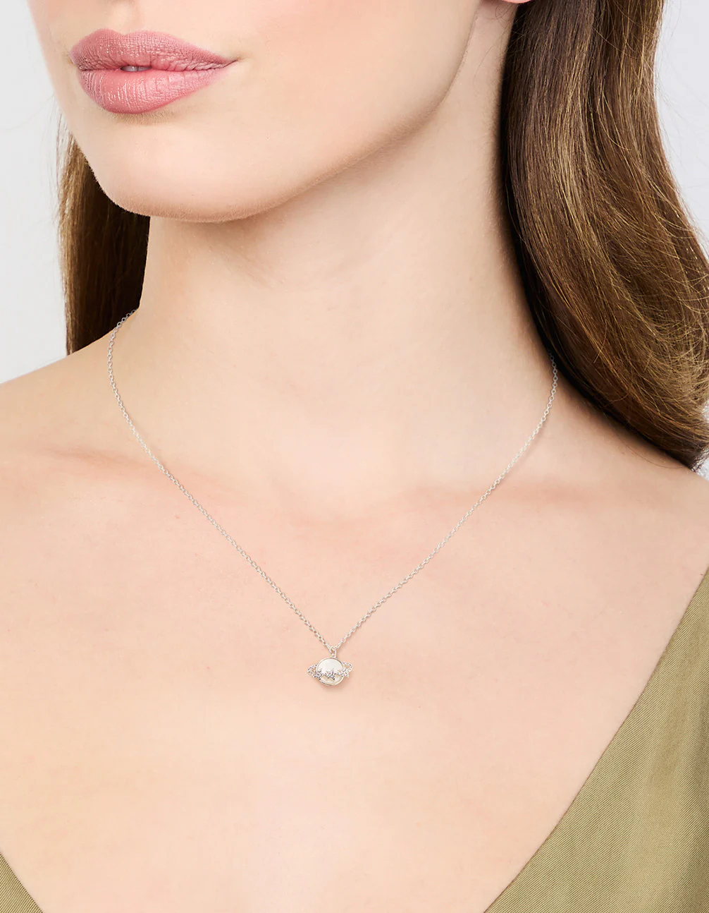 Silver Planet Necklace - Image 2