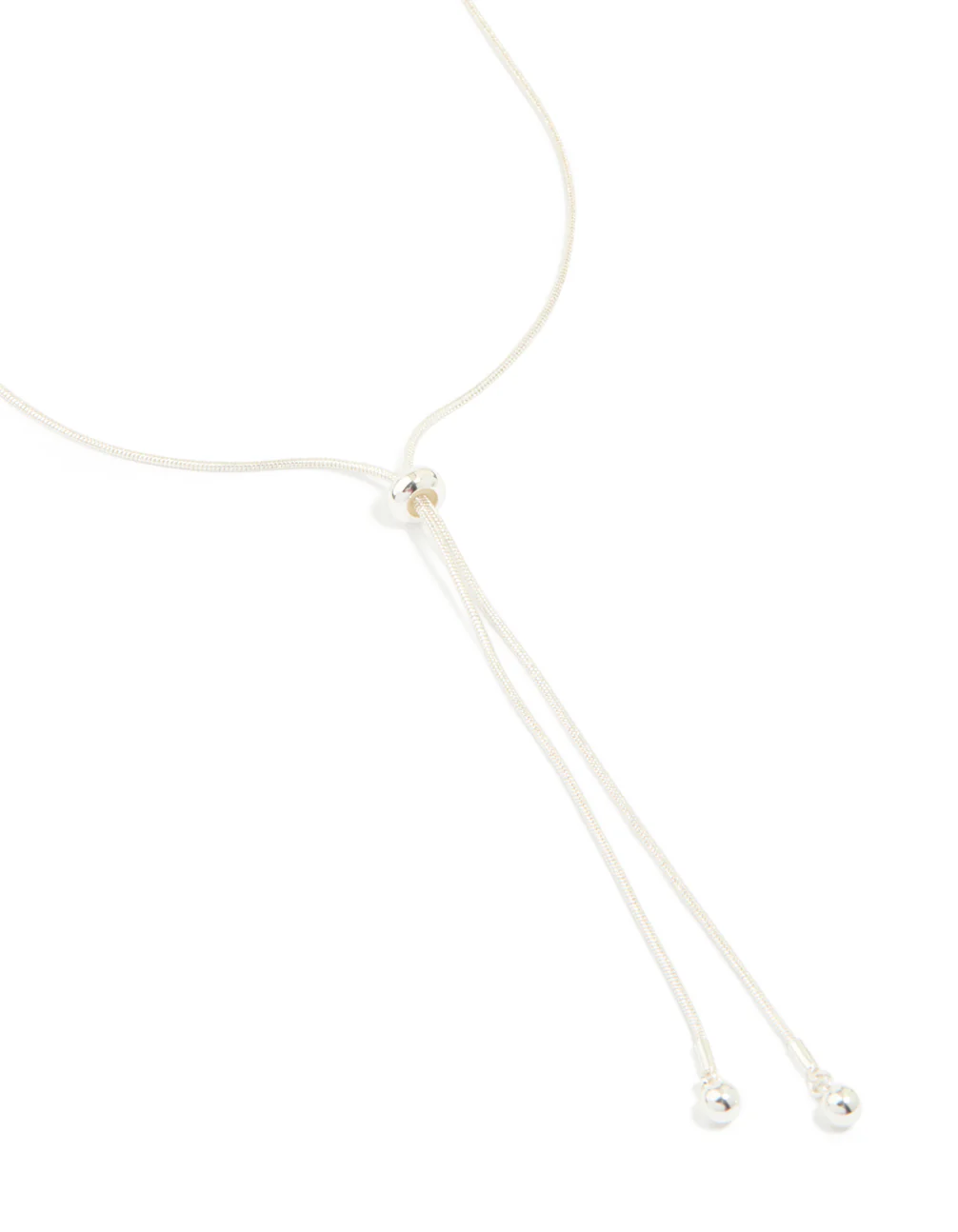 Silver Plated Adjustable Toggle Y-Necklace - Image 2