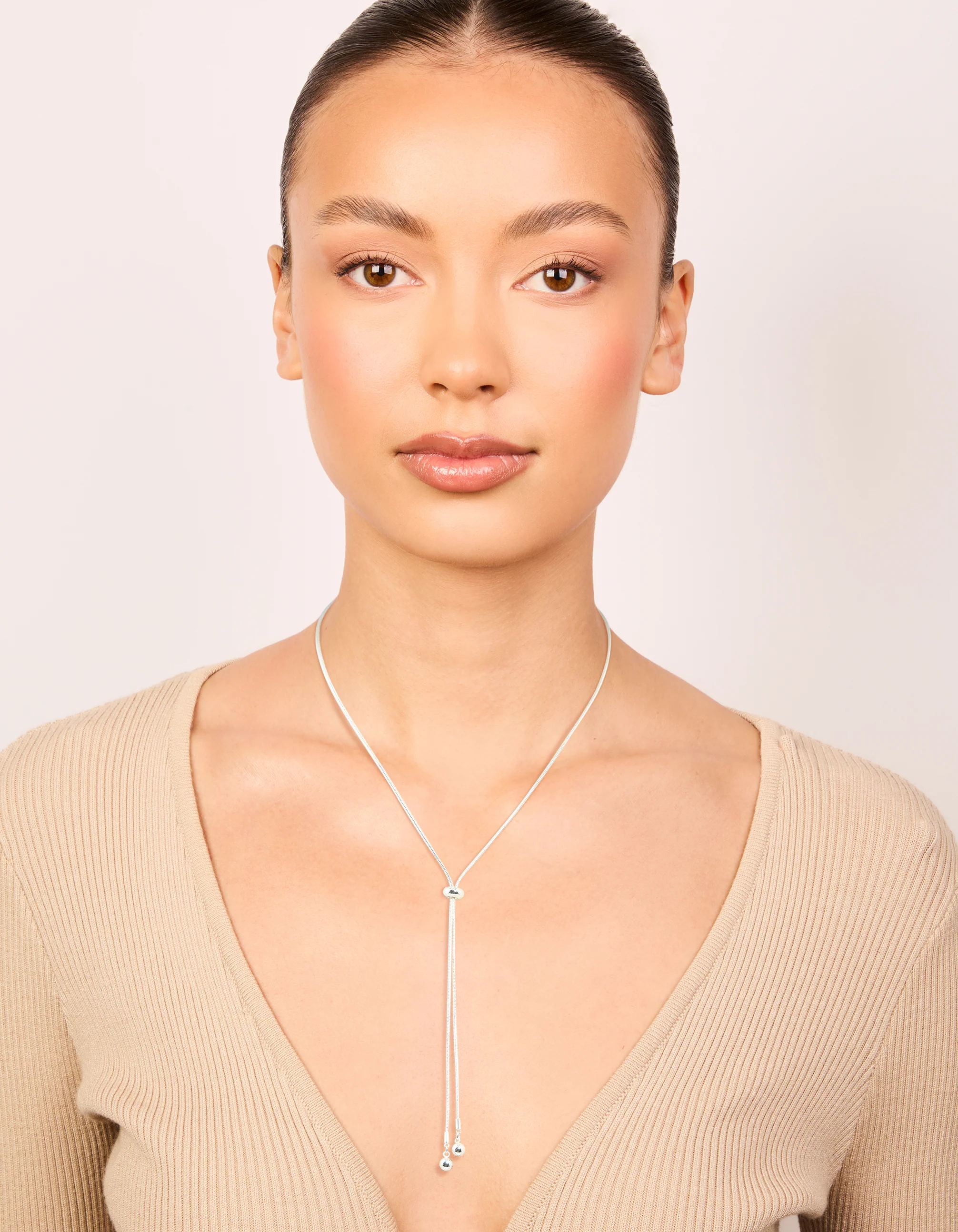 Silver Plated Adjustable Toggle Y-Necklace - Image 3