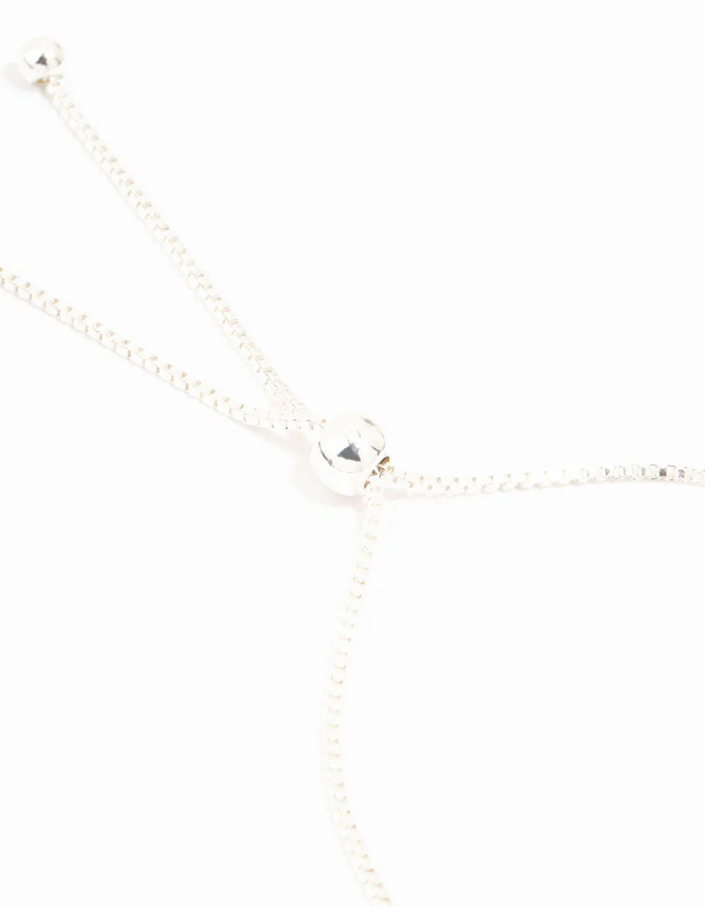 Silver Plated Bow Strip Charm Toggle Bracelet - Image 3