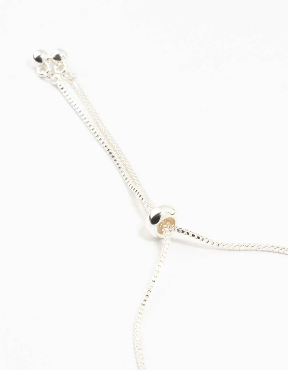 Silver Plated Brass  Crystal Large Evil Eye Bracelet - Image 3