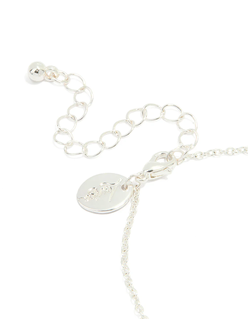 Silver Plated Brass Cubic Zirconia Single Pebble Bracelet - Image 5