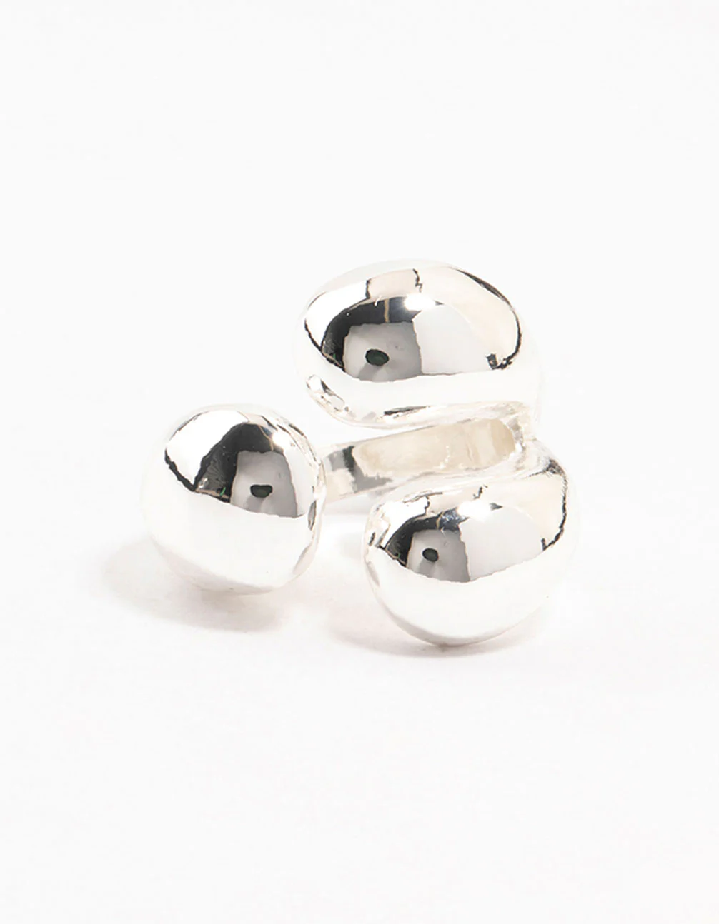 Silver Plated Bubbly Wrapped Ring - Image 3