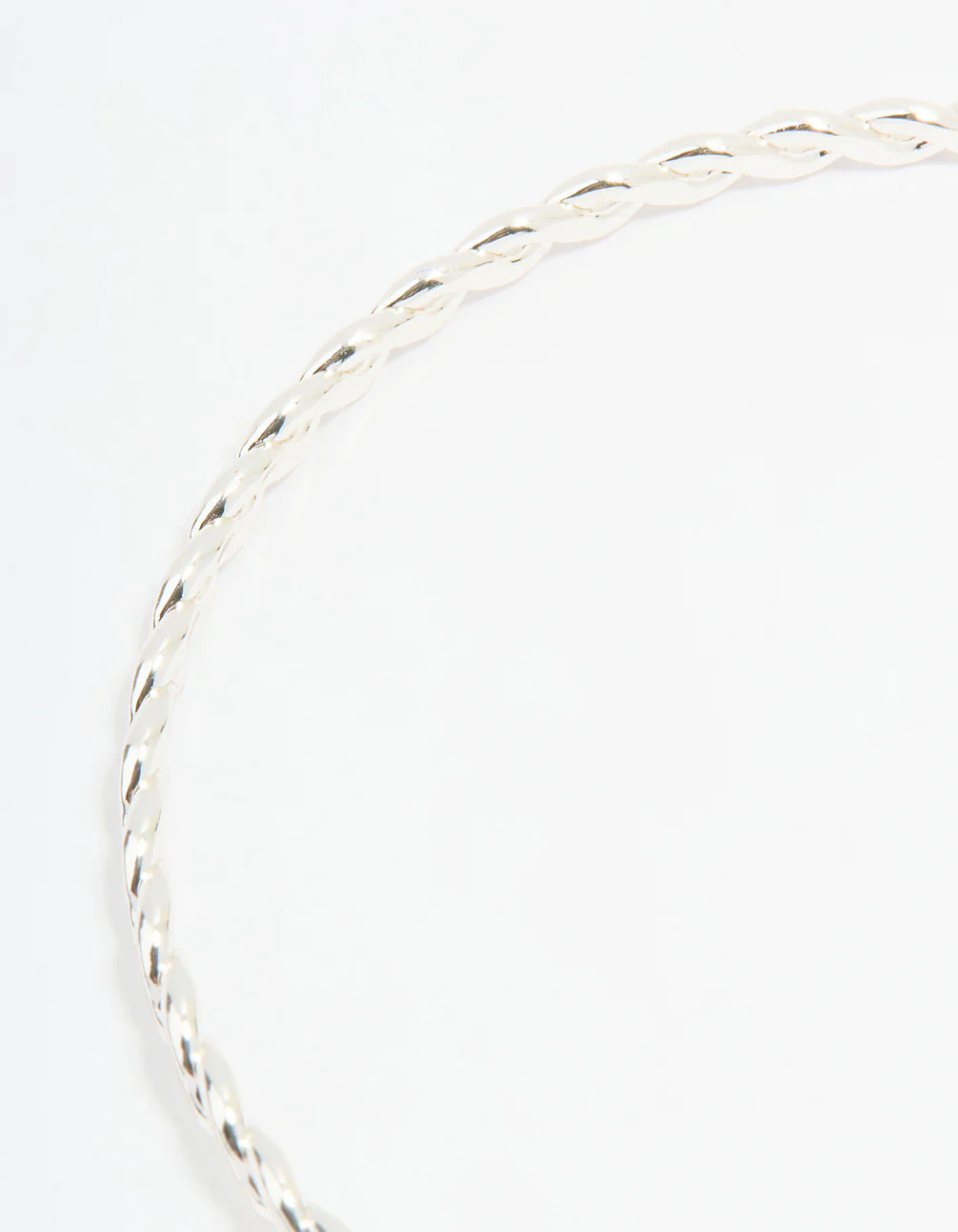 Silver Plated Cross & Faith Bangle - Image 3