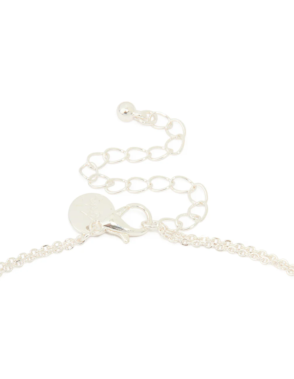 Silver Plated Cross & Mary Pendant Layered Necklace - Image 3