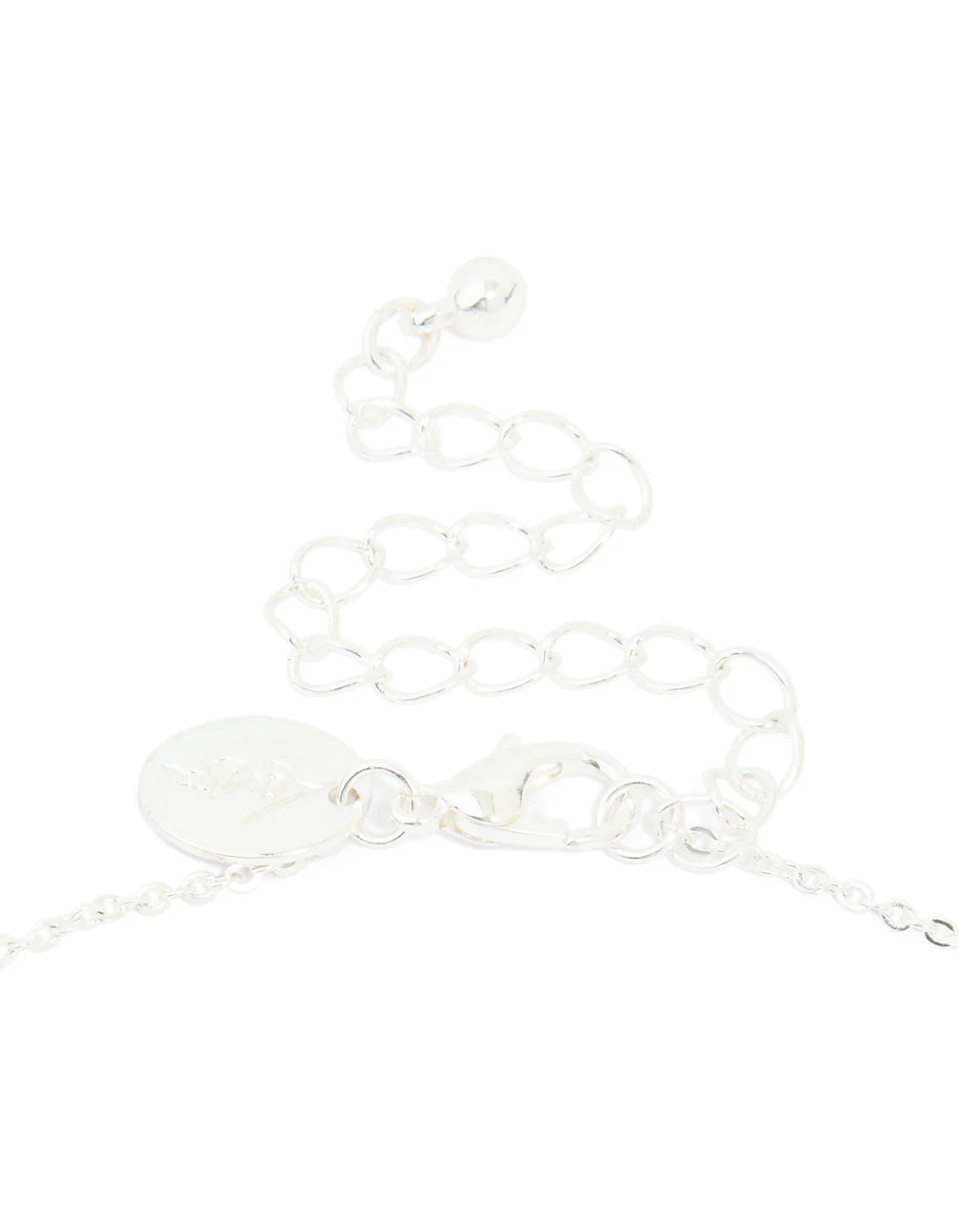 Silver Plated Cubic Zirconia 7-Pear Pendants Necklace - Image 5