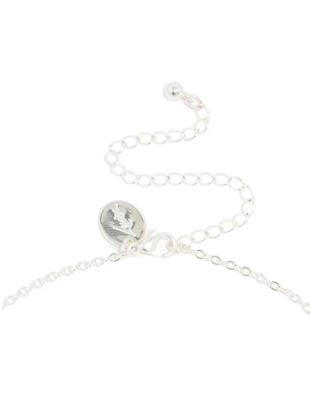 Silver Plated Cubic Zirconia Floating Cross Pendant Necklace - Image 5