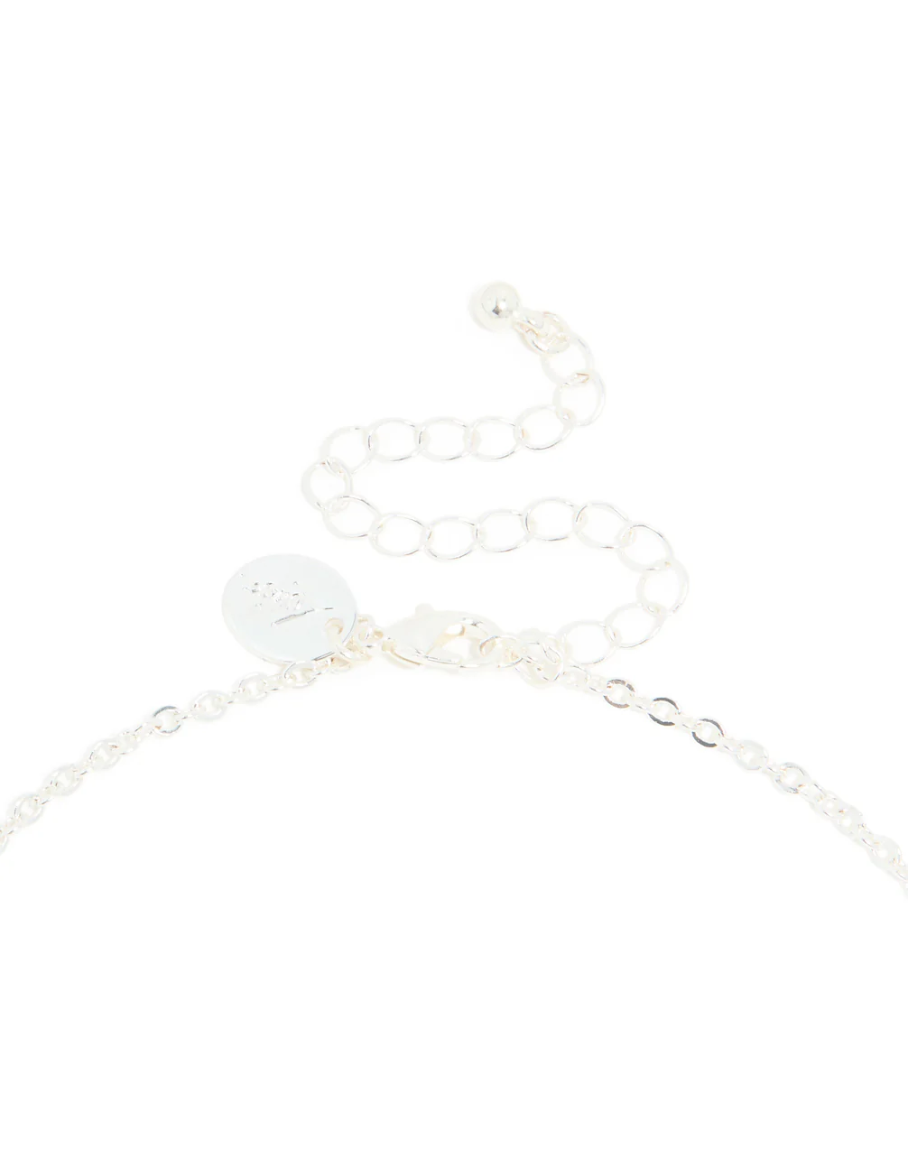 Silver Plated Cubic Zirconia Floral Vine Necklace - Image 5