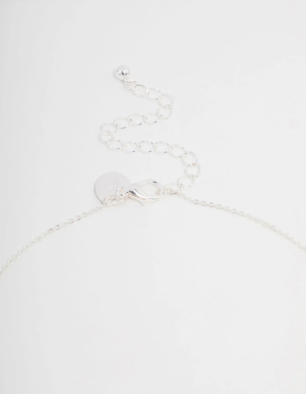 Silver Plated Cubic Zirconia Mini Cross Necklace & Stud Earrings Set - Image 3