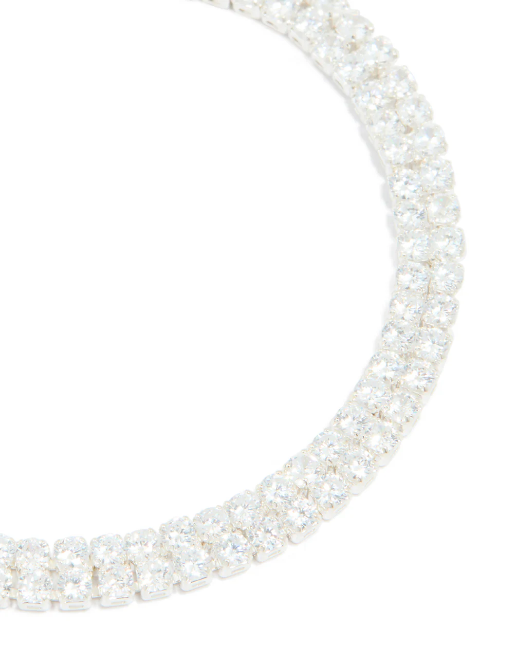 Silver Plated Cubic Zirconia Mini Toggle Bracelet - Image 4