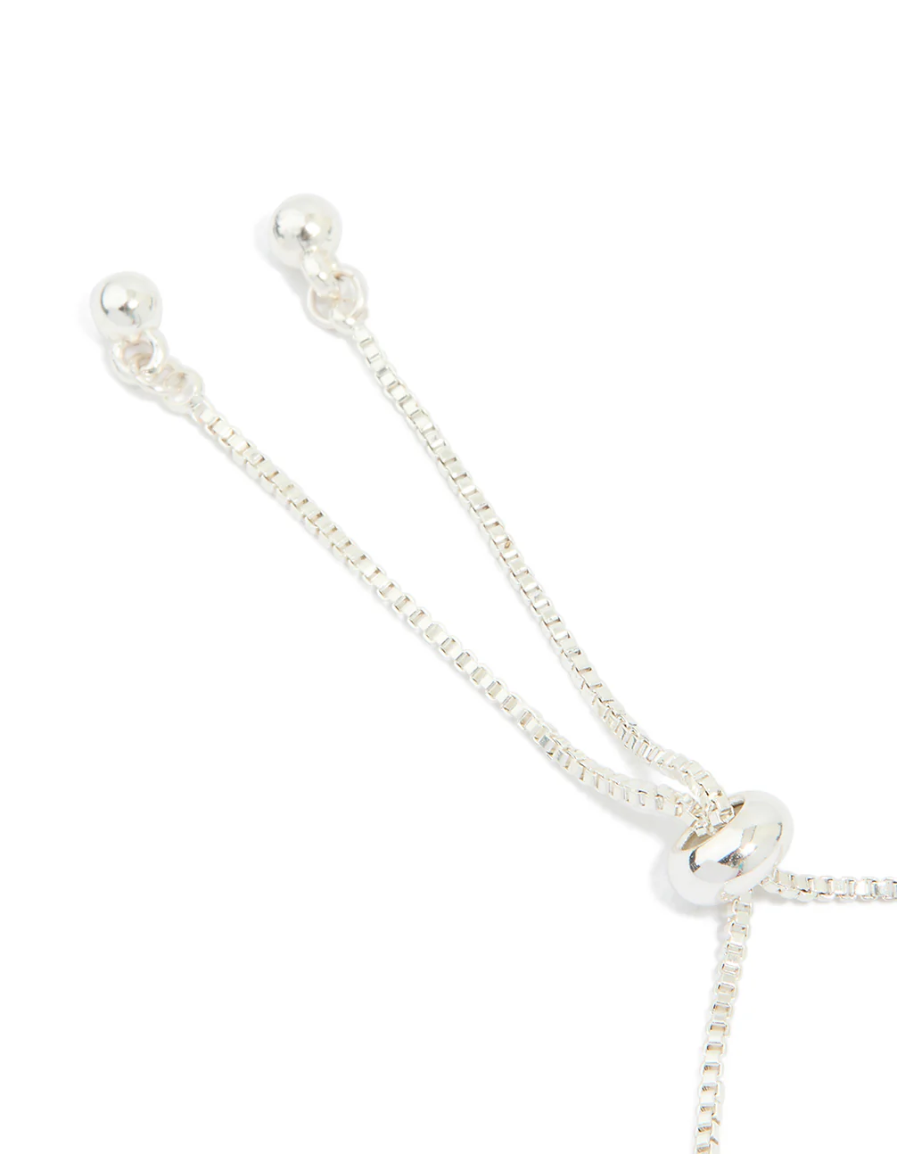 Silver Plated Cubic Zirconia Mini Toggle Bracelet - Image 5