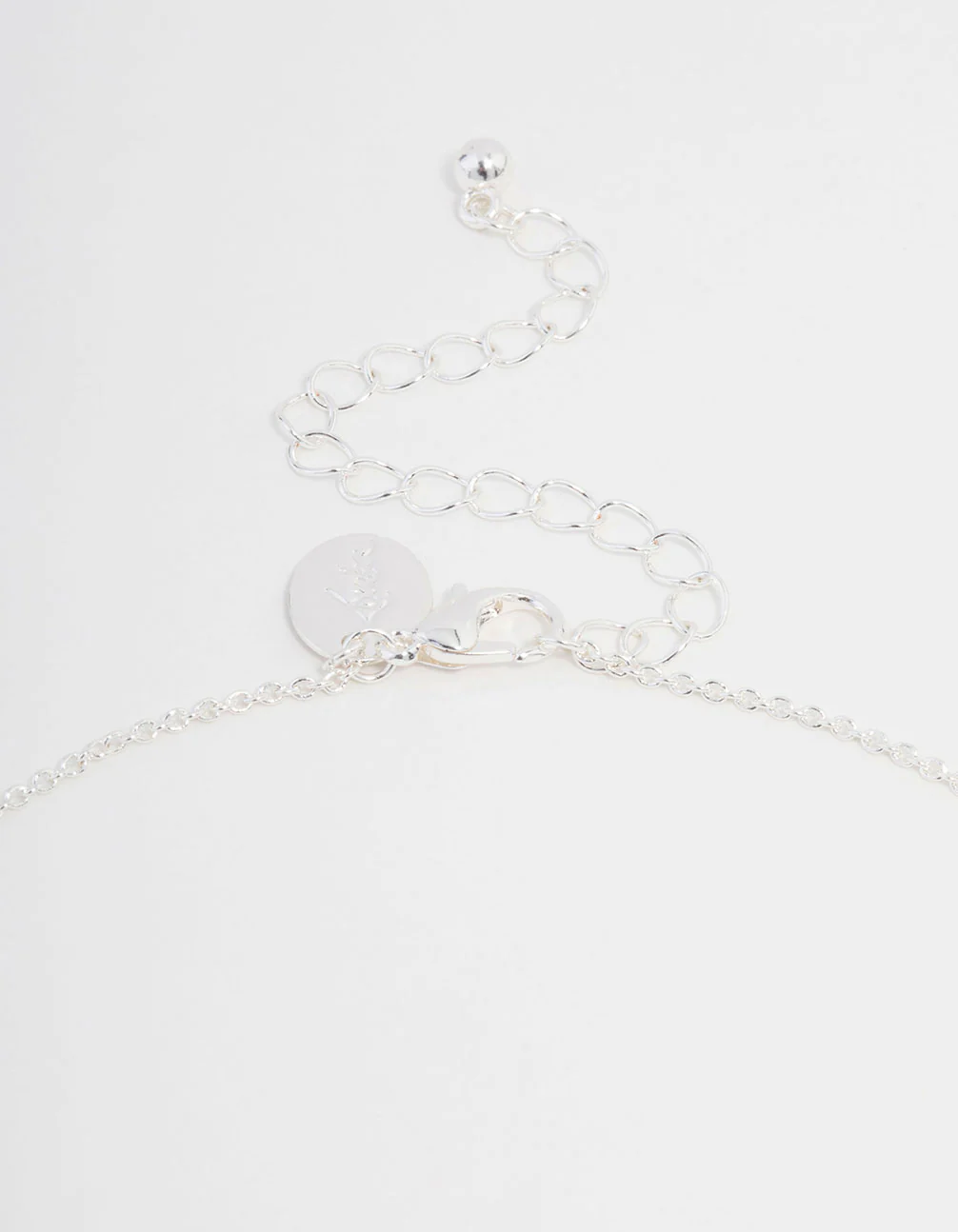Silver Plated Cubic Zirconia Round Cross Necklace & Stud Earrings Set - Image 3
