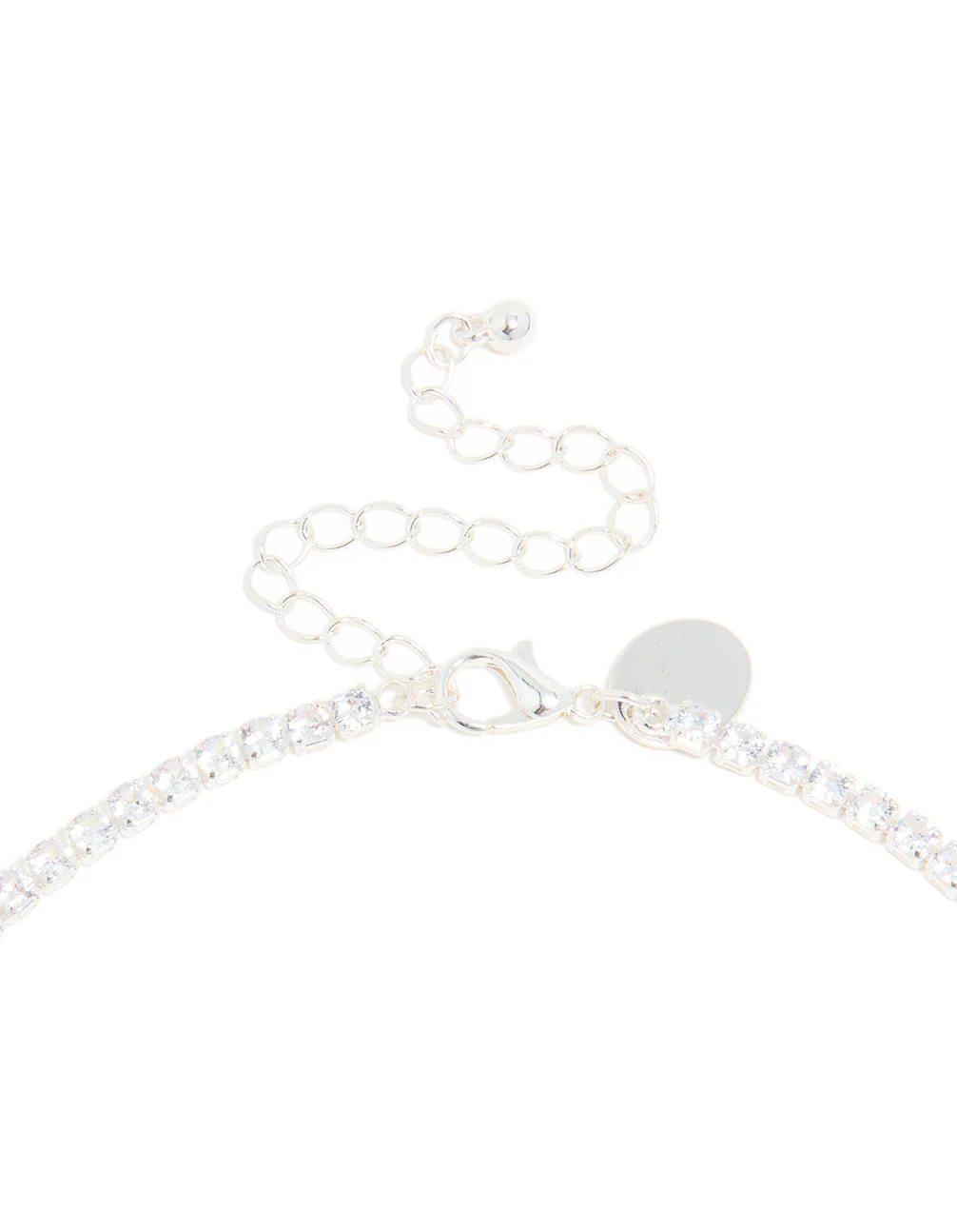 Silver Plated Cubic Zirconia Tennis Necklace - Image 5