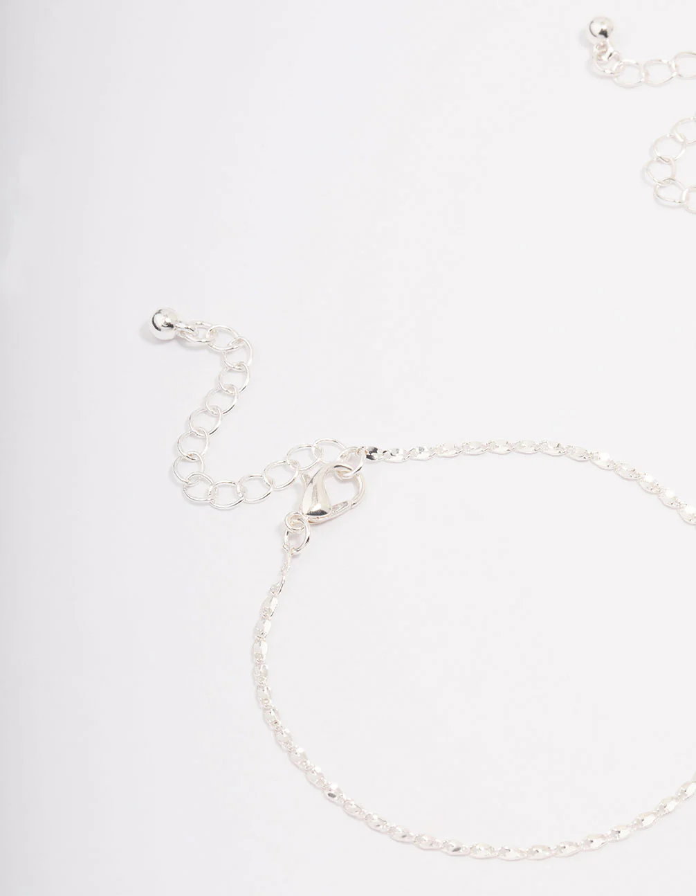 Silver Plated Diamante Cross Bracelet 3-Pack - Image 3