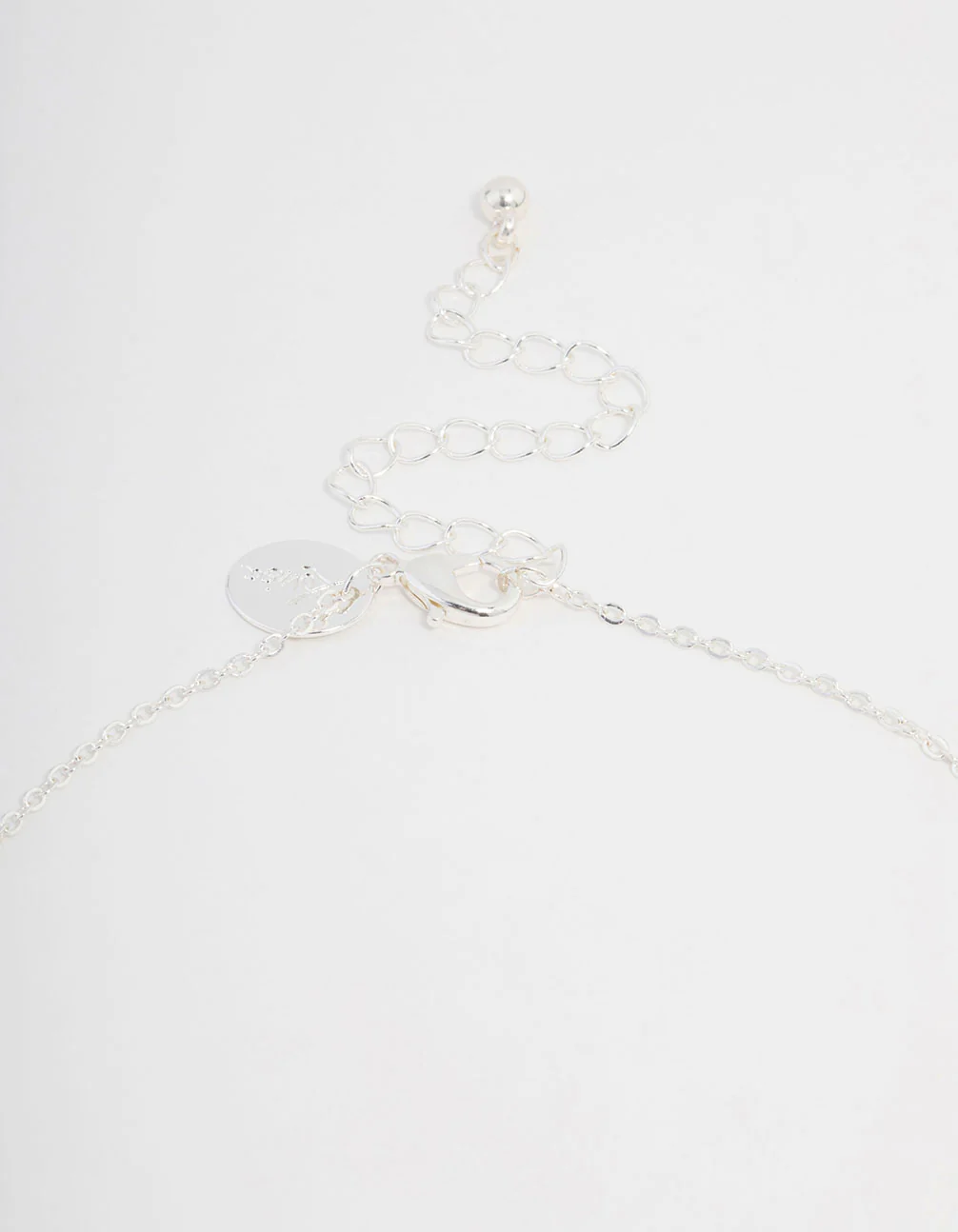 Silver Plated Diamante Cross Necklace & Stud Earrings Set - Image 3