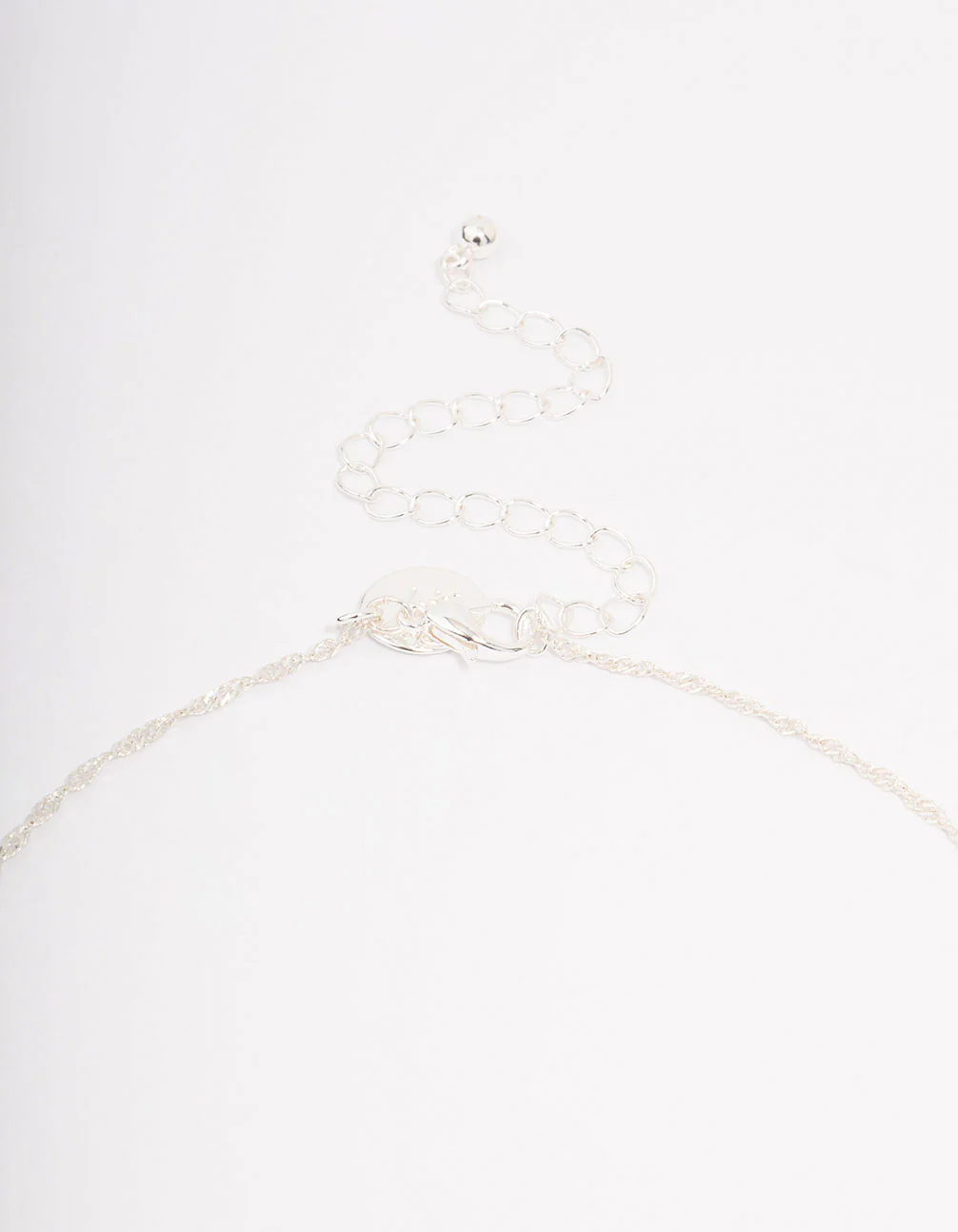 Silver Plated Diamante Cross Pendant Necklace & Stud Earring Set - Image 3