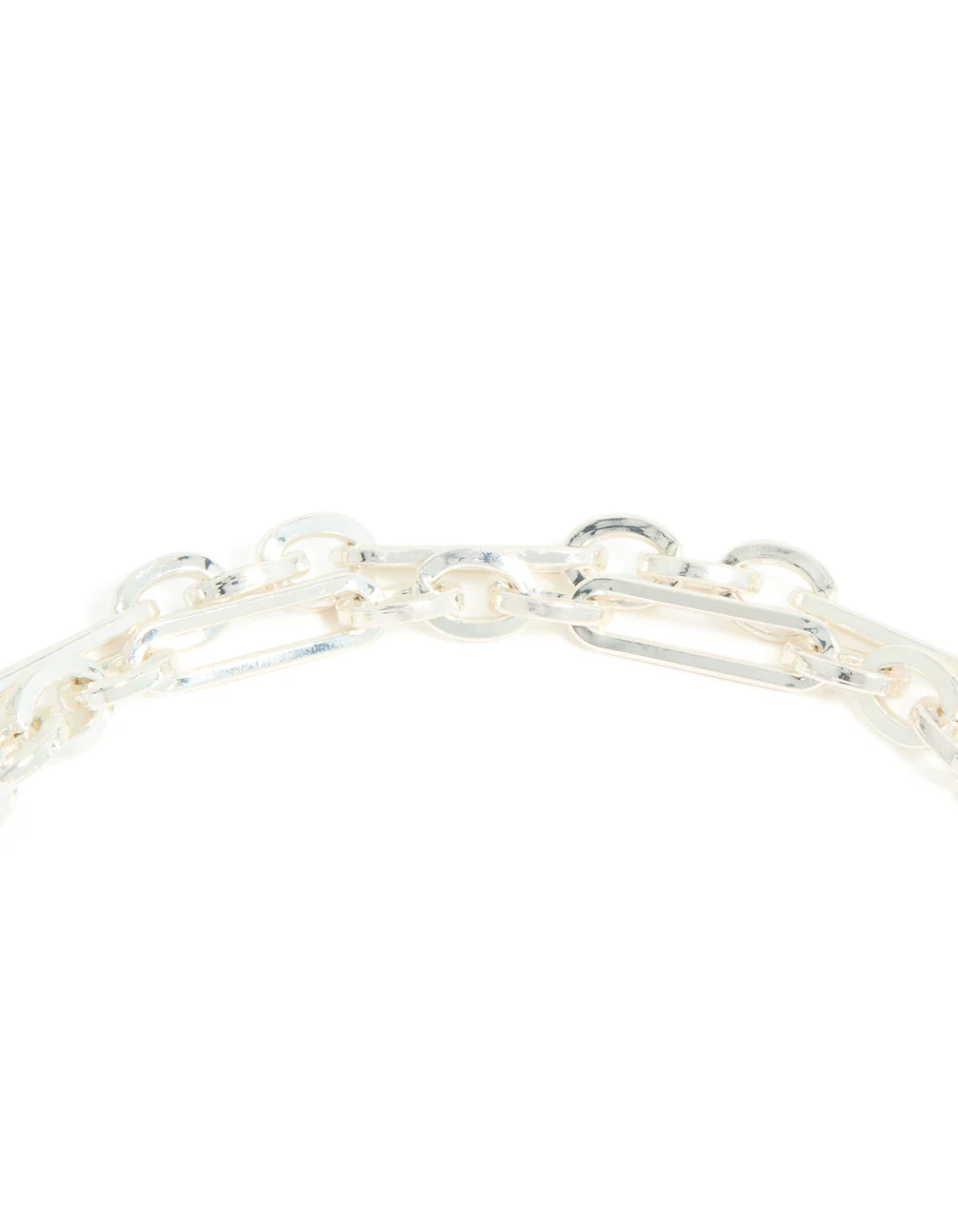 Silver Plated Heart Pendant & Chain Layered Necklace - Image 3