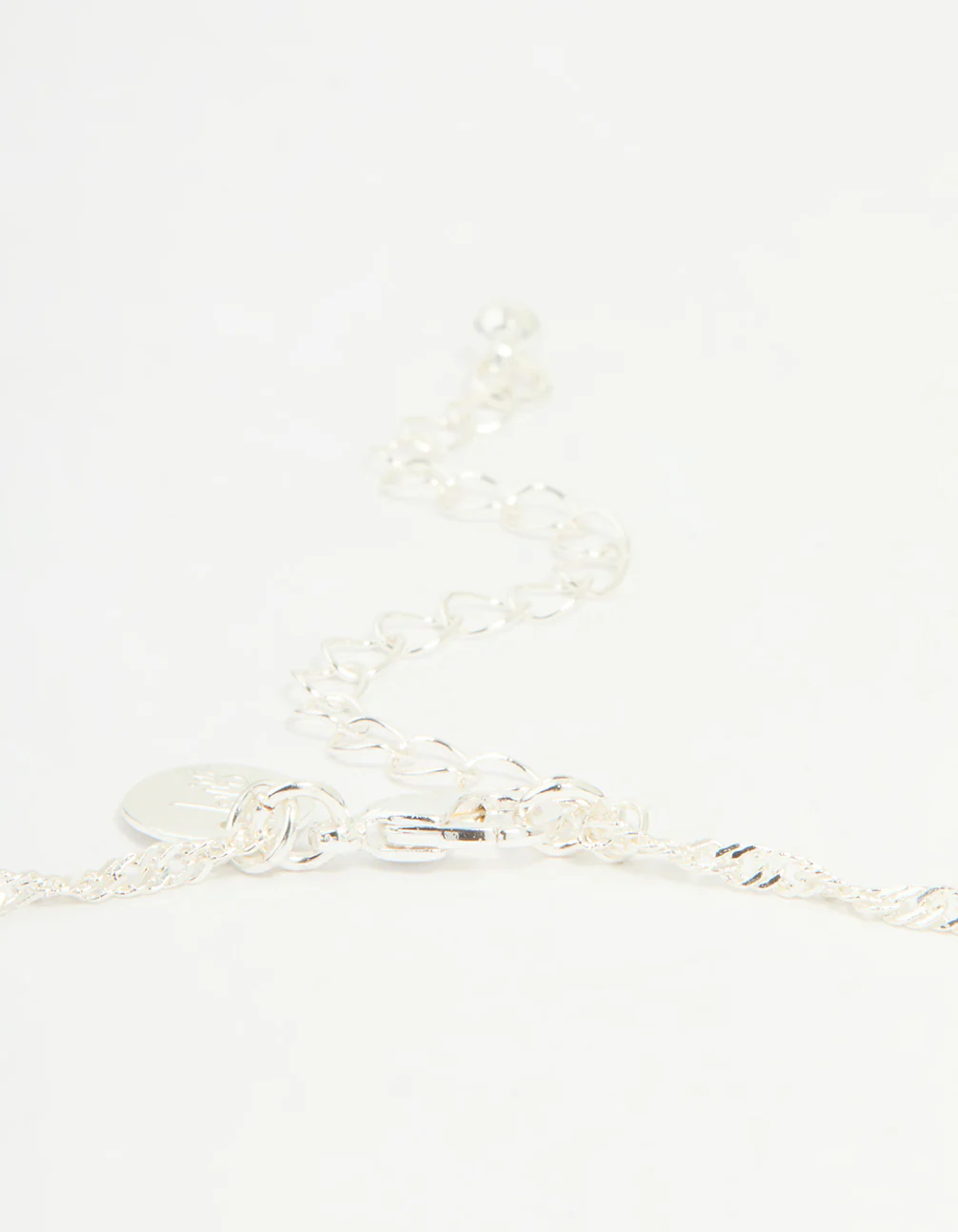 Silver Plated Letter K Heart Locket Necklace - Image 3