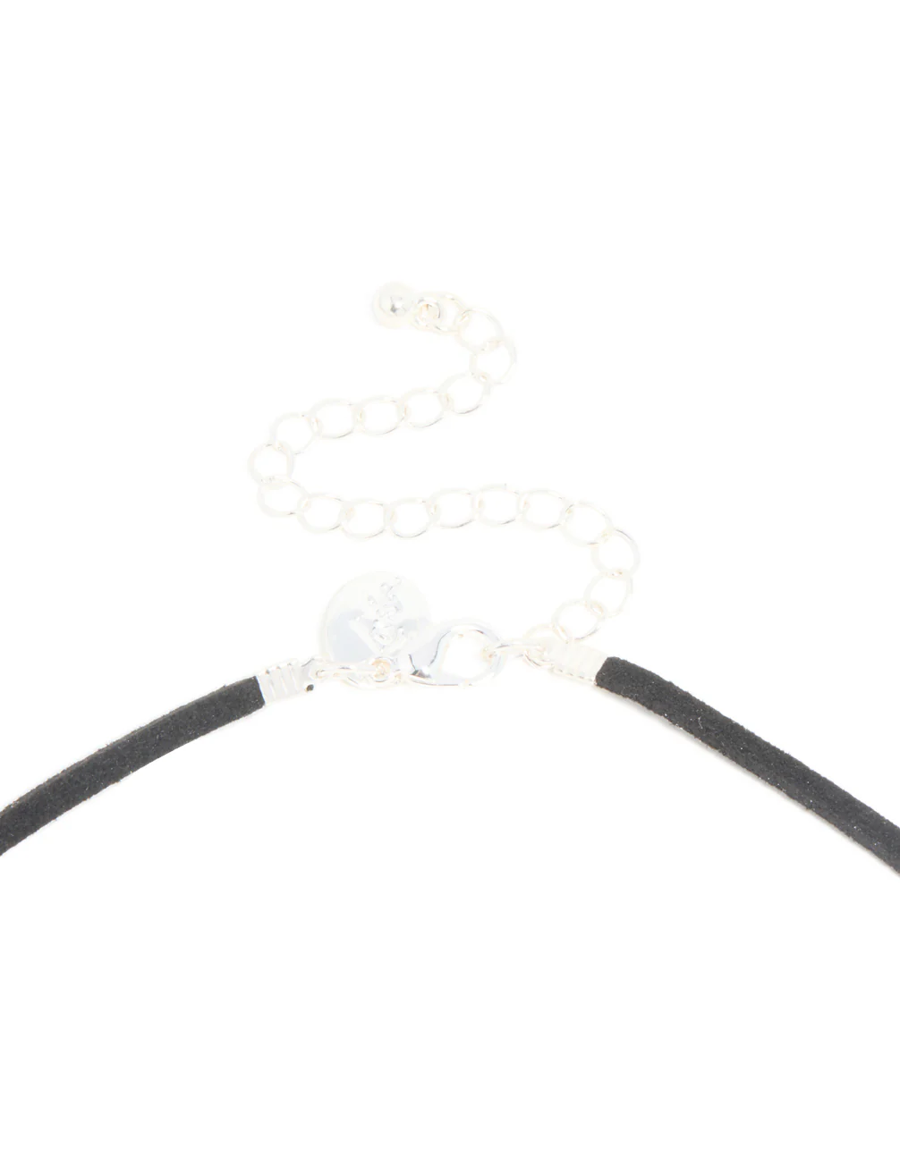 Silver Plated Open Oval Pendant Long Cord Necklace - Image 5